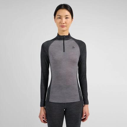 Bluza termiczna damska Odlo Natural Performance PW 150 BL Top Turtle Neck LS