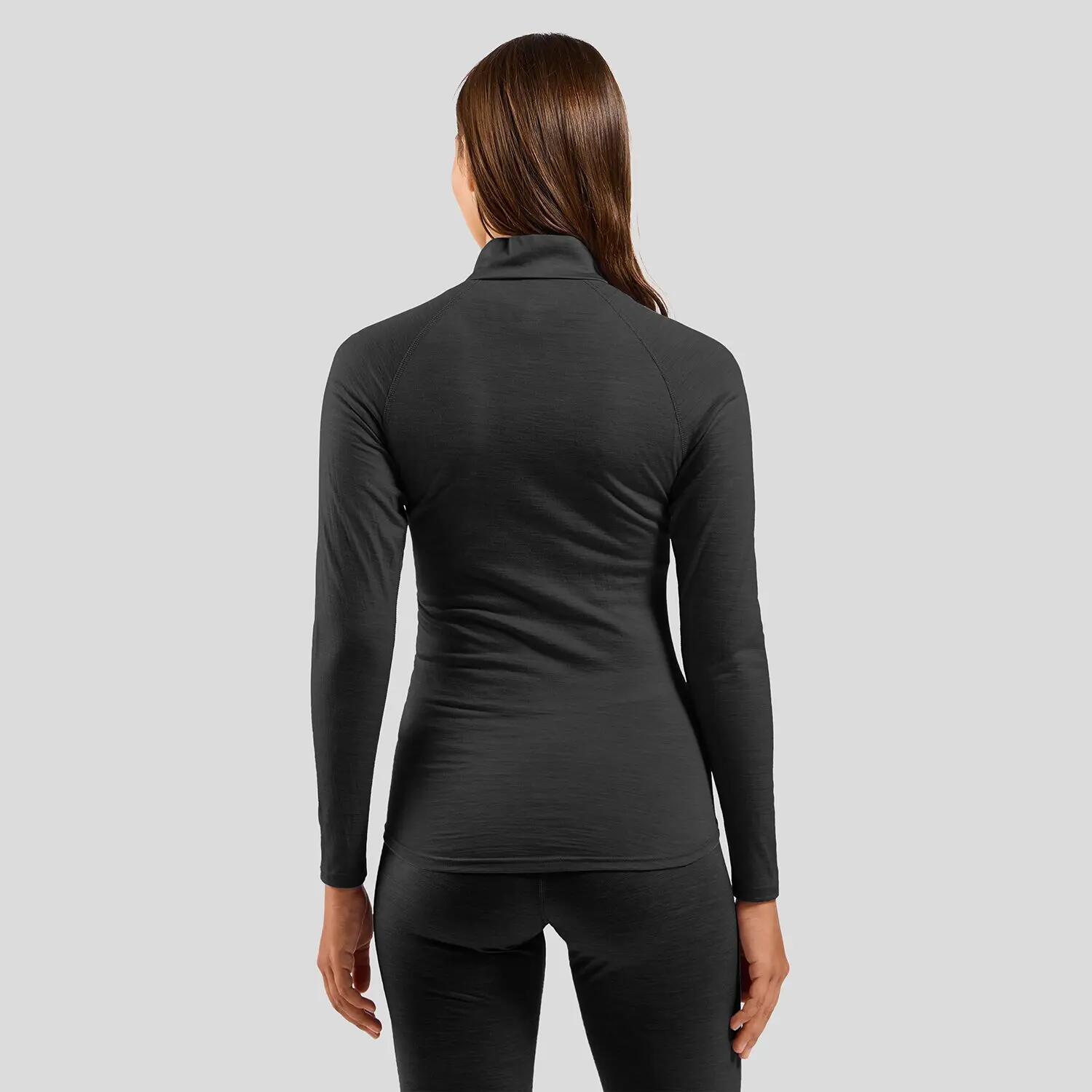 Bluza termiczna damska Odlo Natural Performance PW 150 BL Top Turtle Neck LS 8/11