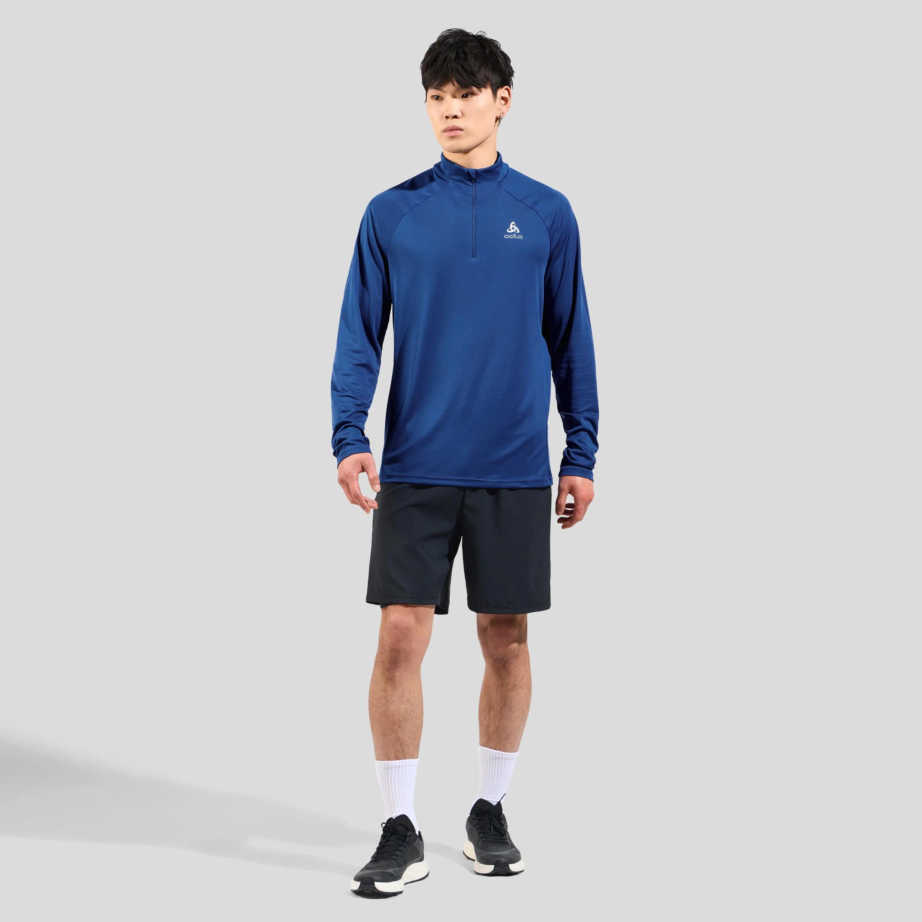 Odlo Essential 1/2 Zip Running Jacket Blue 3/5