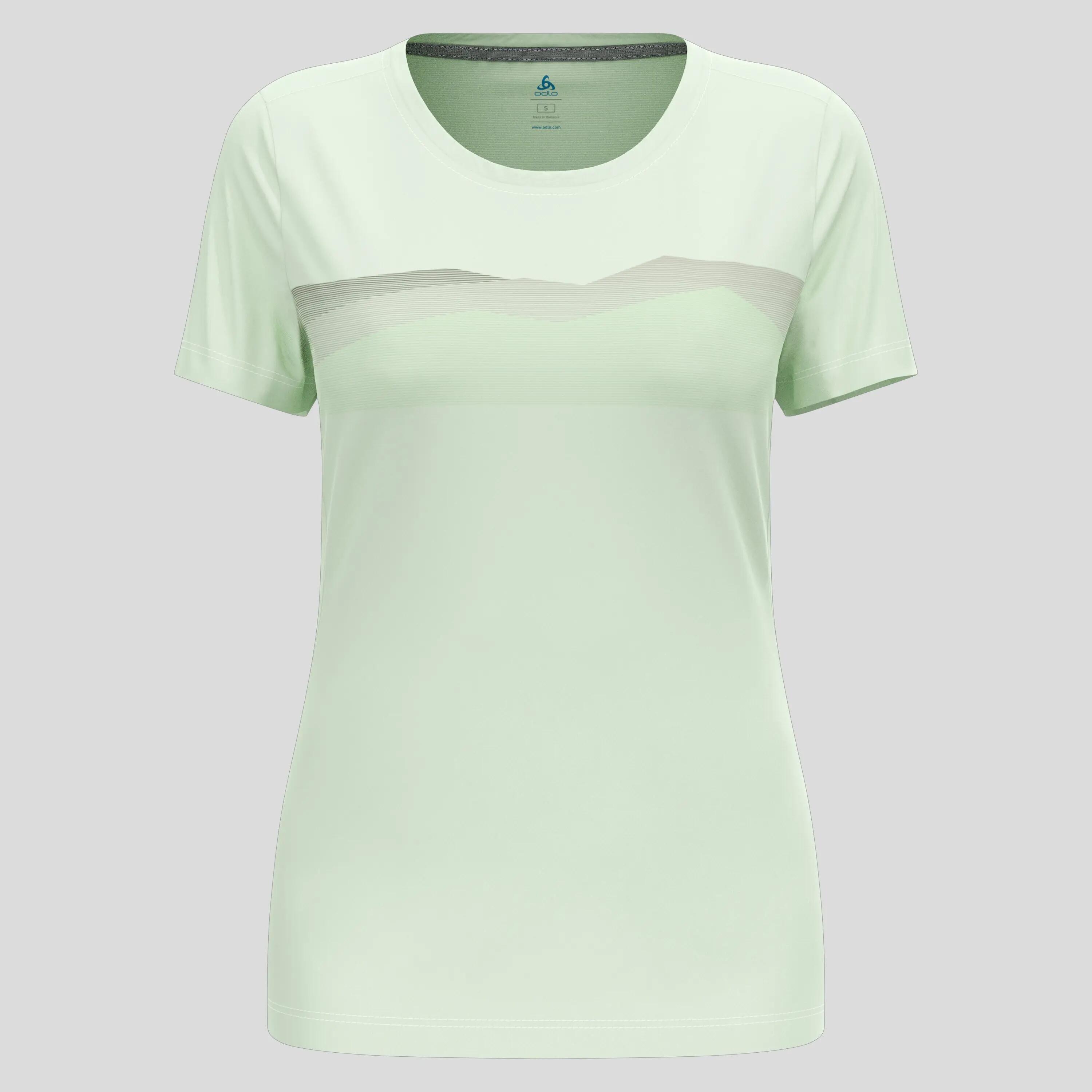 Camiseta técnica de mujer Odlo F-Dry Ridgeline Verde claro 5/6