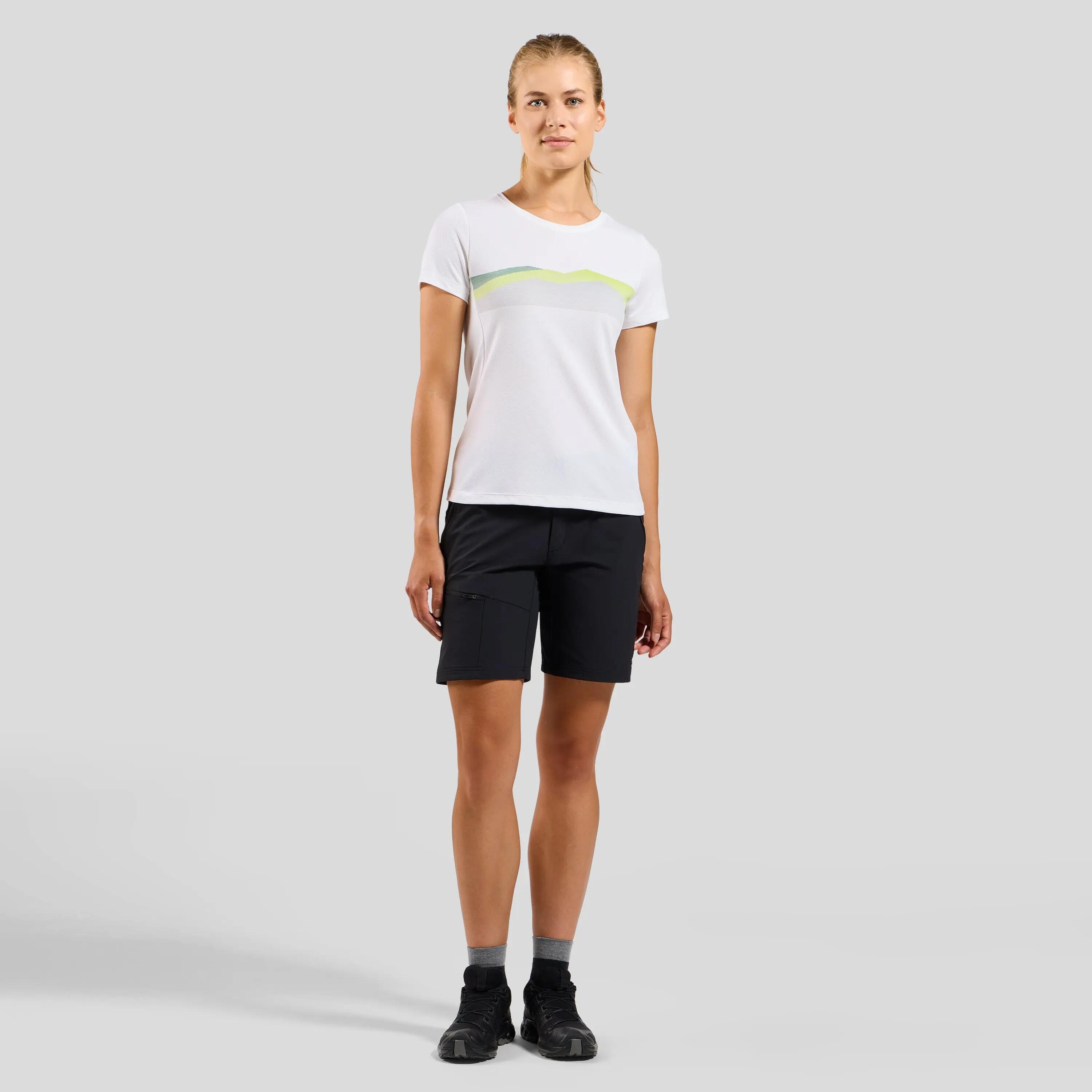 Maillot Manches Courtes Odlo F-Dry Ridgeline Femme Blanc 6/9