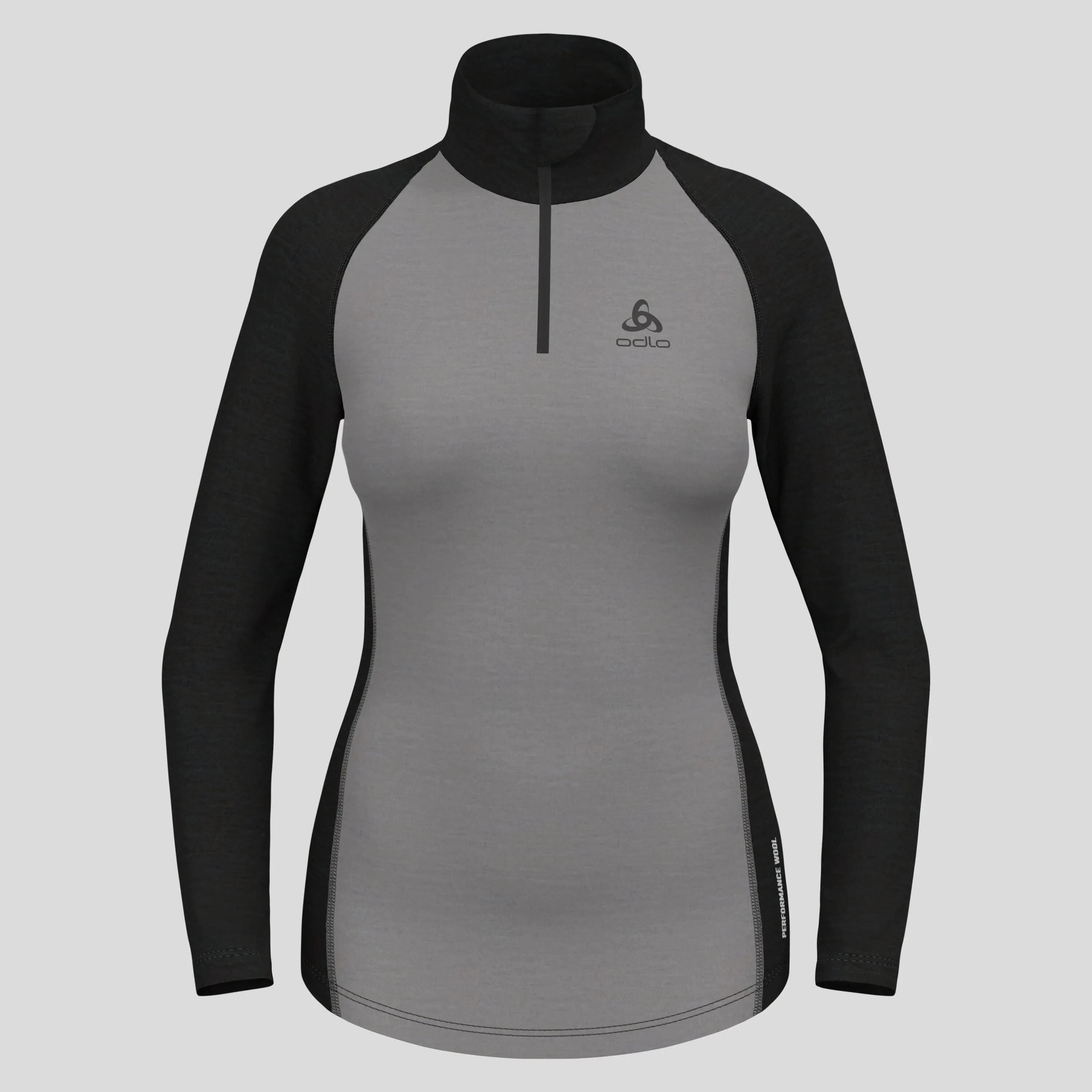 Bluza termiczna damska Odlo Natural Performance PW 150 BL Top Turtle Neck LS 5/11