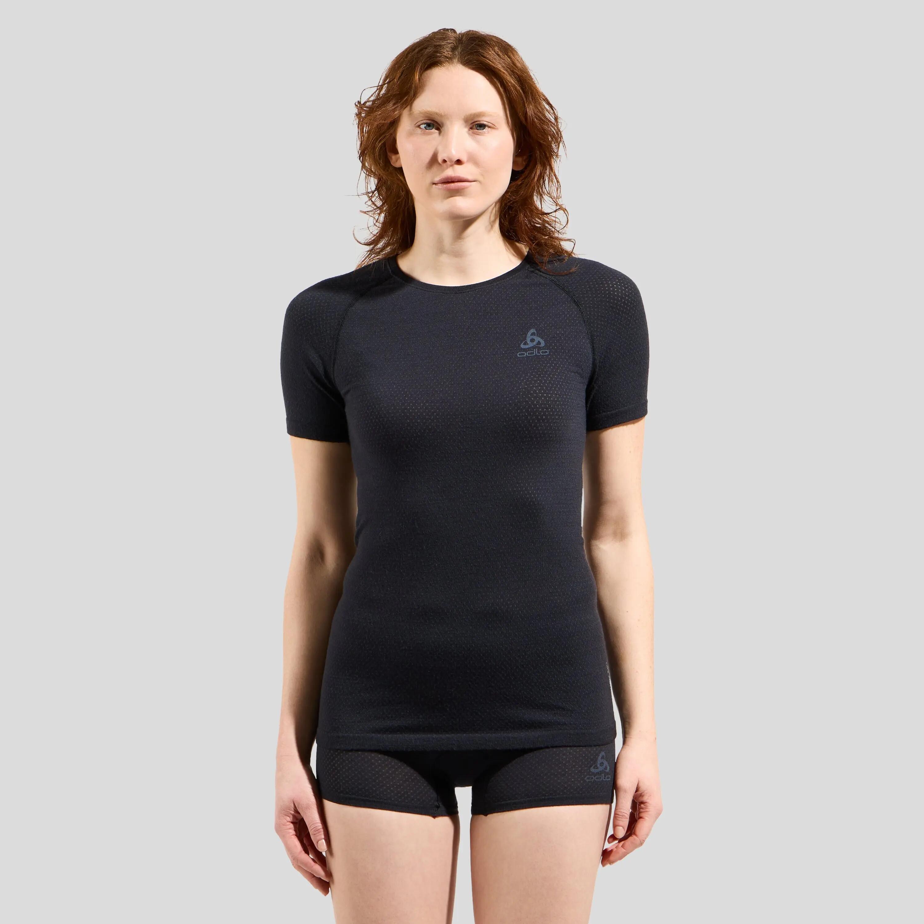 Koszulka termoaktywna damska Odlo Merino PW 140 Seamless BL Top Crew Neck SS 1/7
