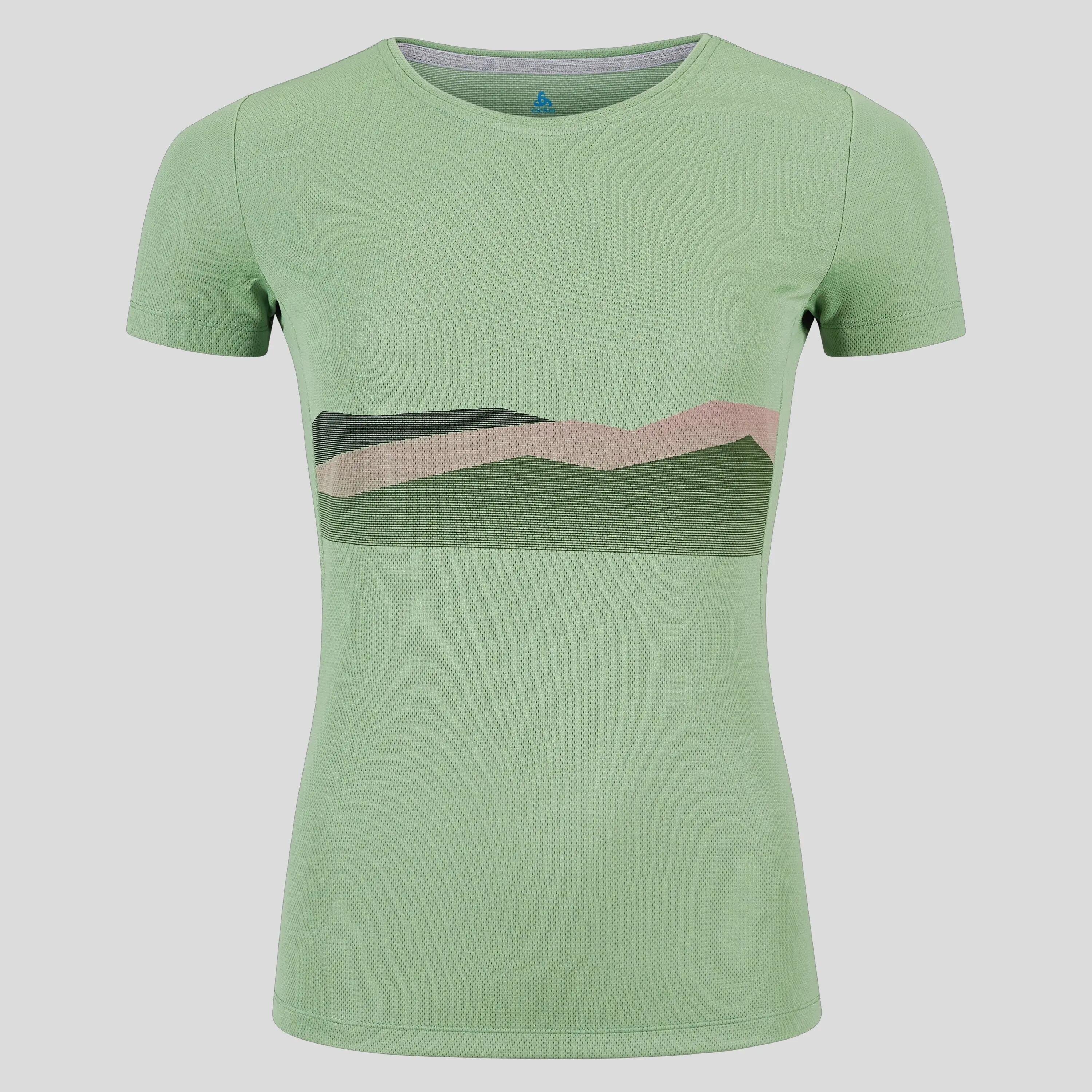 Maglia a manica corta Odlo F-Dry Ridgeline Donna Verde 6/7