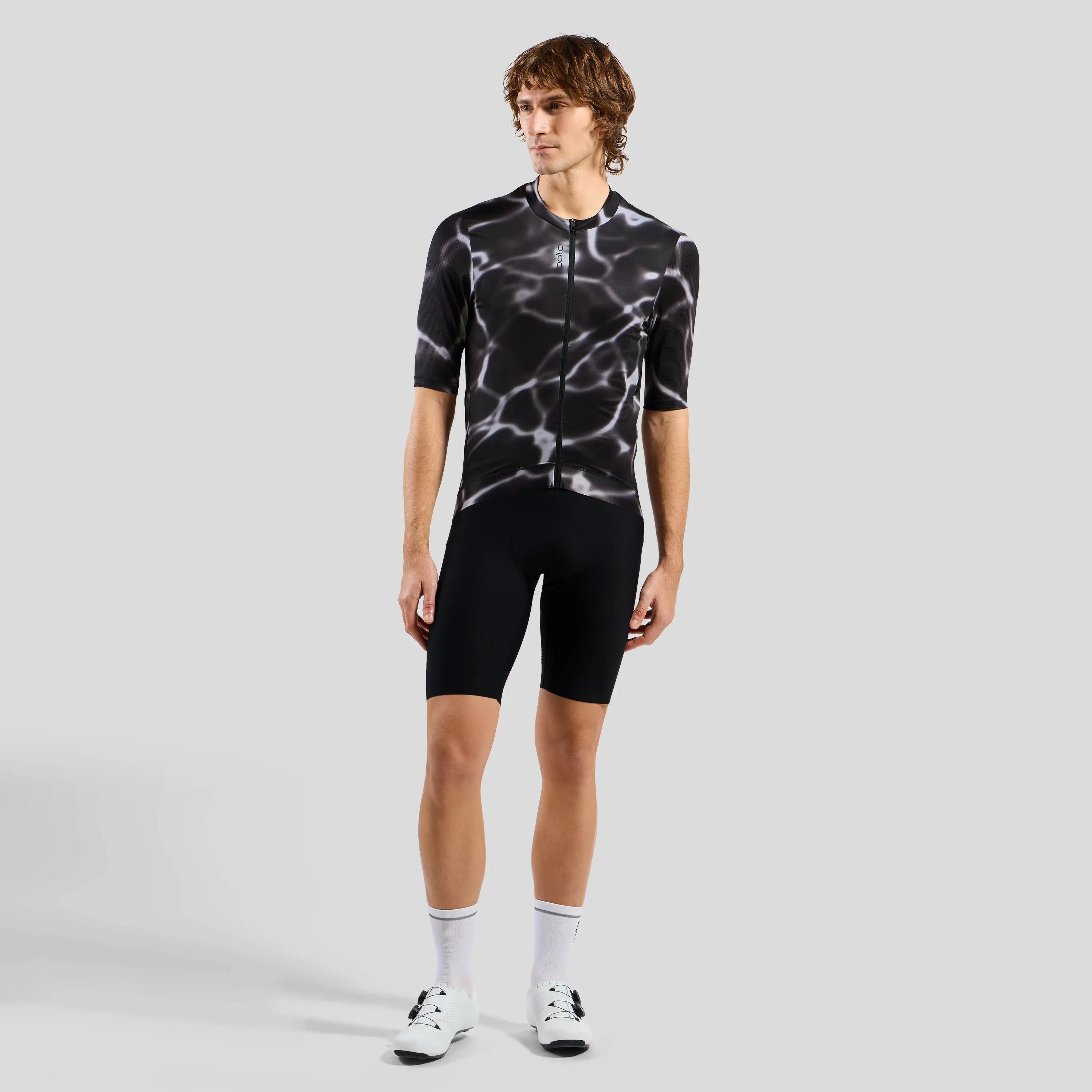 Zeroweight Pro Chill-Tec Radtrikot mit Reissverschluss und Print ODLO 5/7