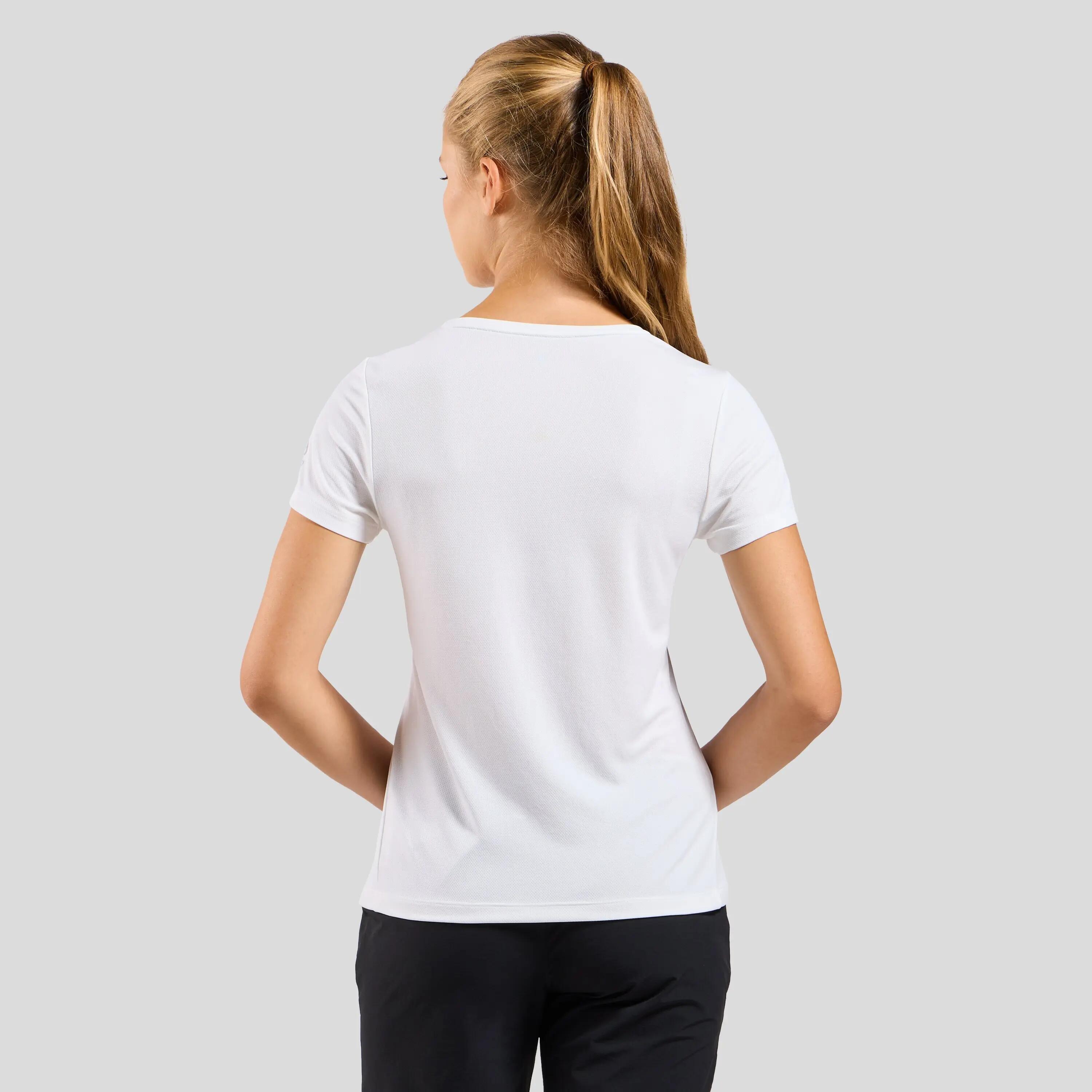 Maillot Manches Courtes Odlo F-Dry Ridgeline Femme Blanc 2/9