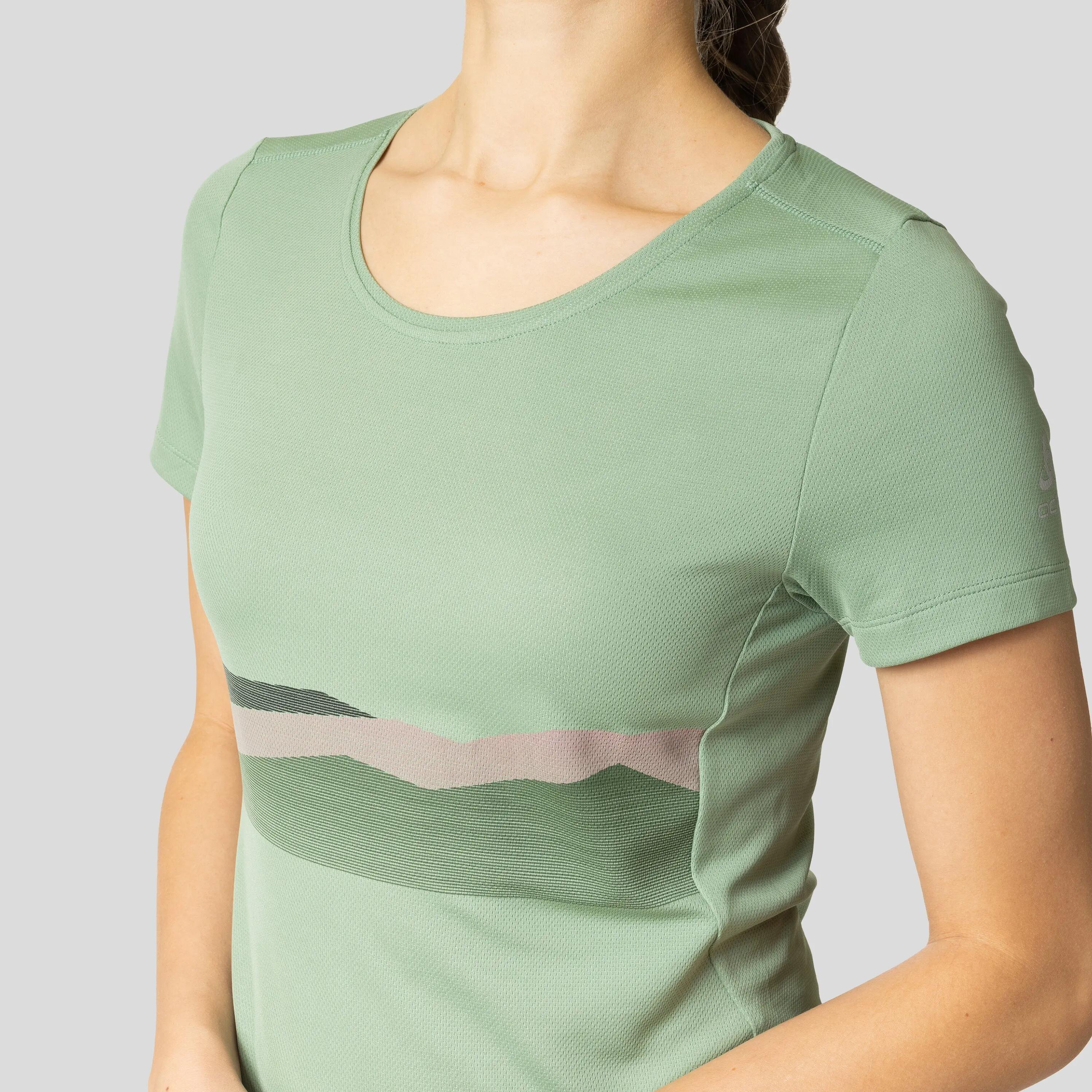Maglia a manica corta Odlo F-Dry Ridgeline Donna Verde 3/7