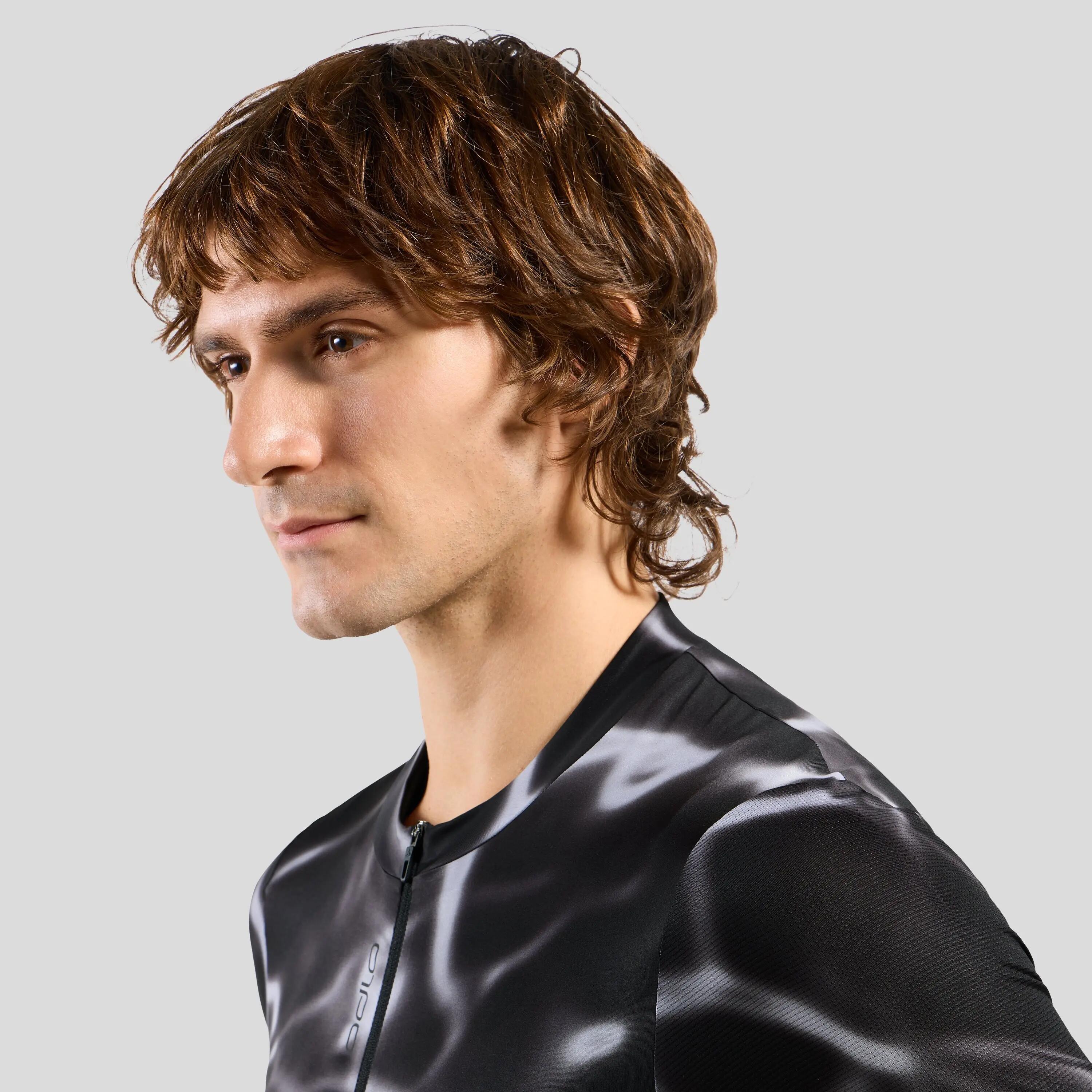 Zeroweight Pro Chill-Tec Radtrikot mit Reissverschluss und Print ODLO 3/7