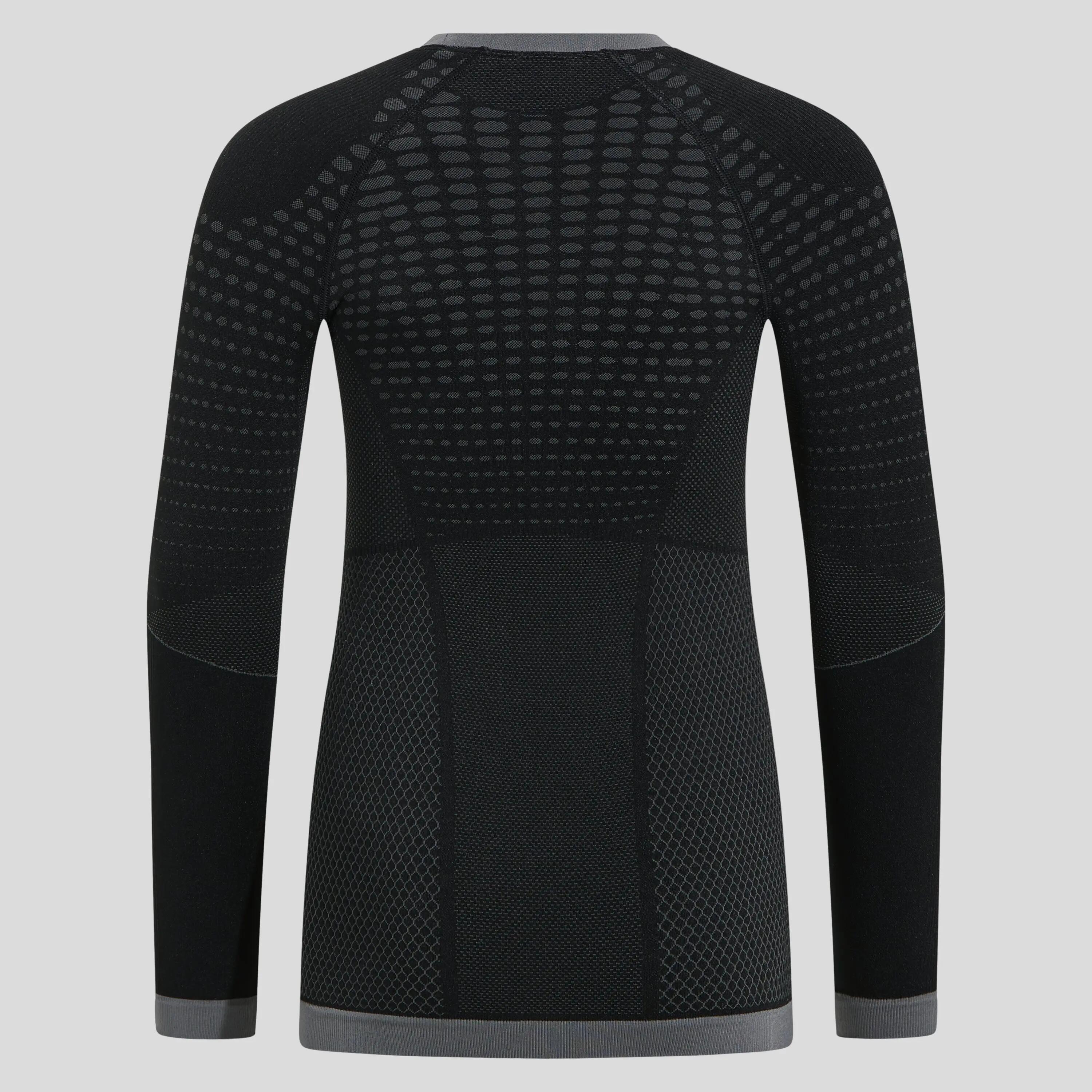 BL TOP CREW NECK L/S PERFORMANCE WARM EC - BLACK   ODLO GRAPHITE GREY 6/6