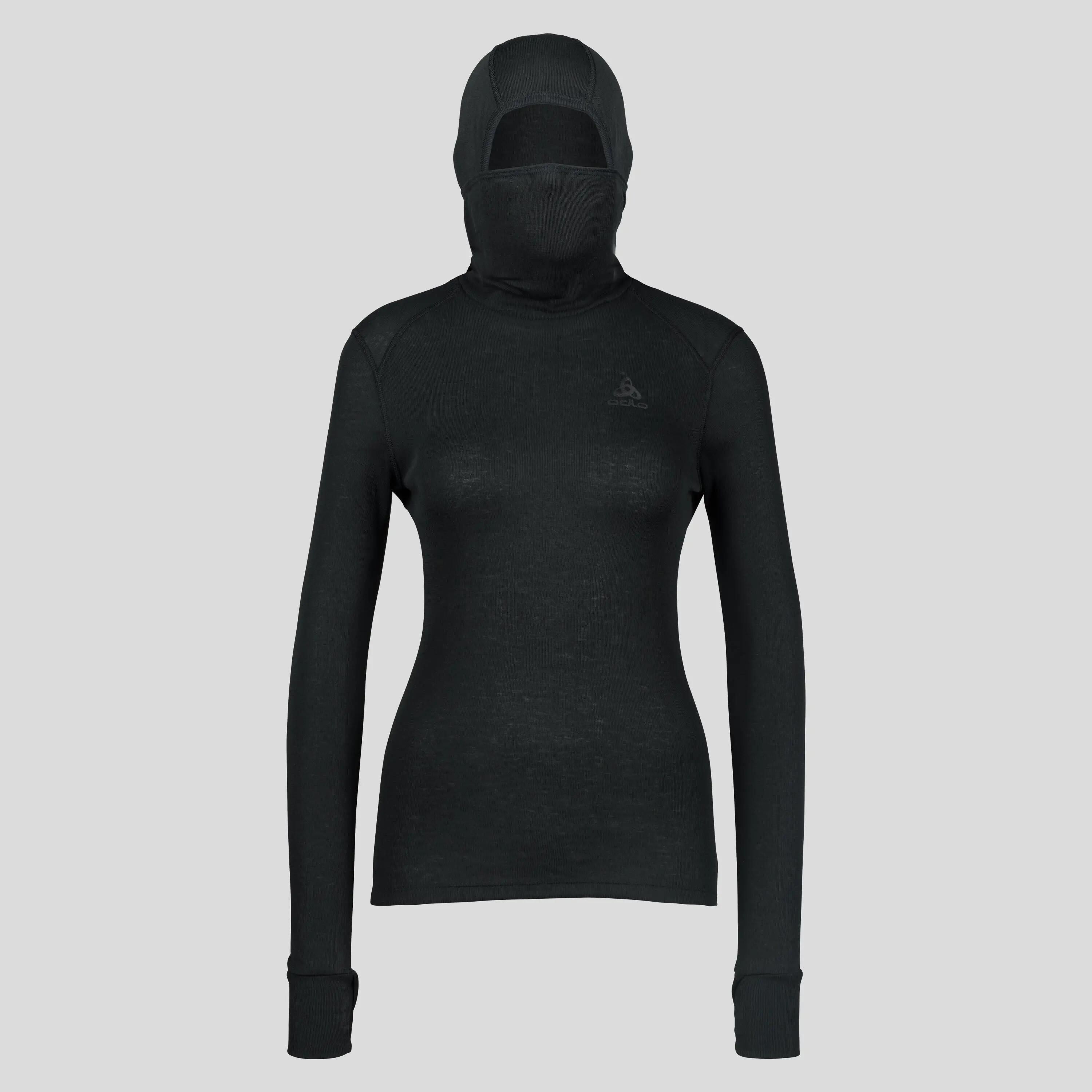 T-shirt Odlo Active Warm Baselayer Femme avec Masque L/S 8/12