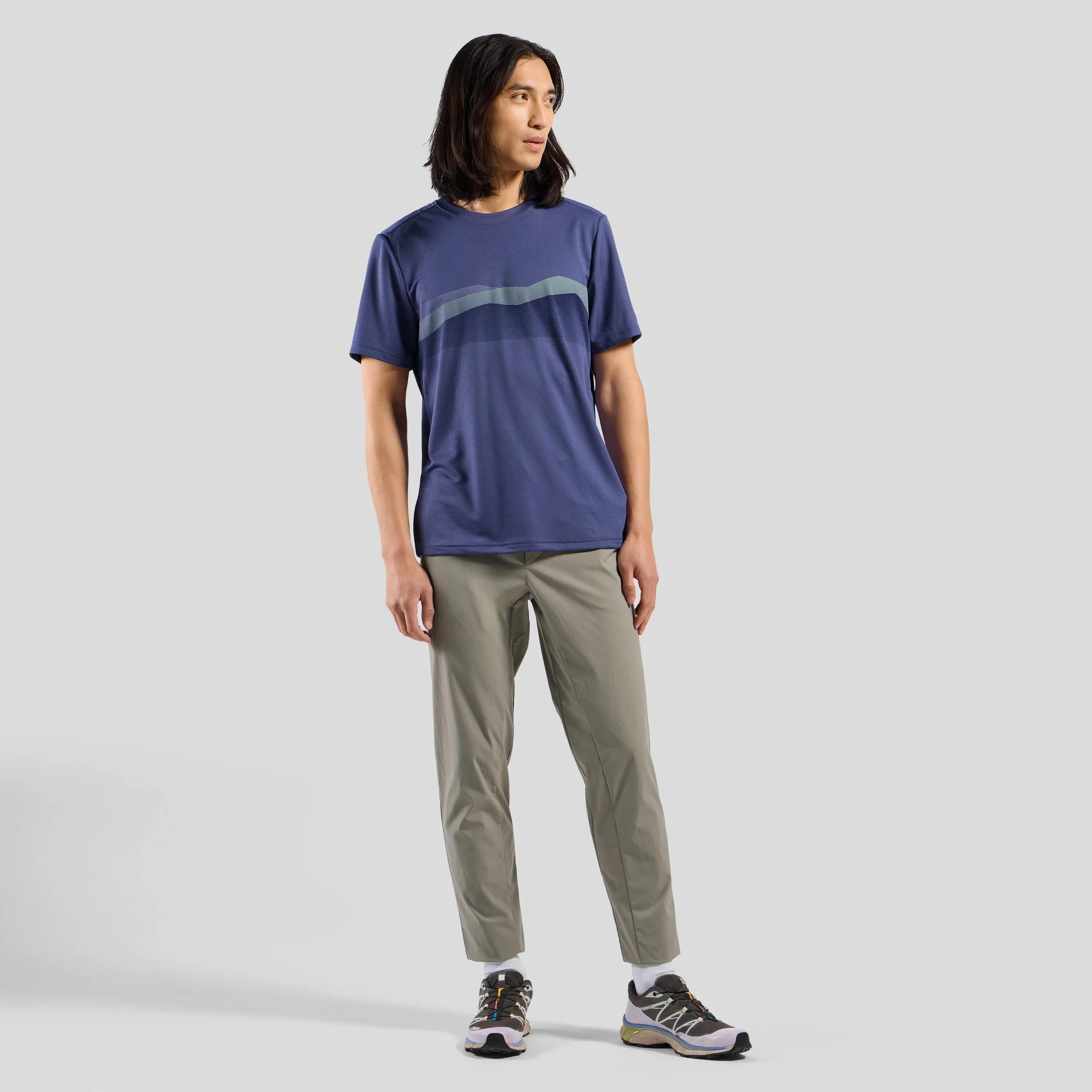 Technisches T-Shirt Odlo F-Dry Ridgeline Violett 4/6