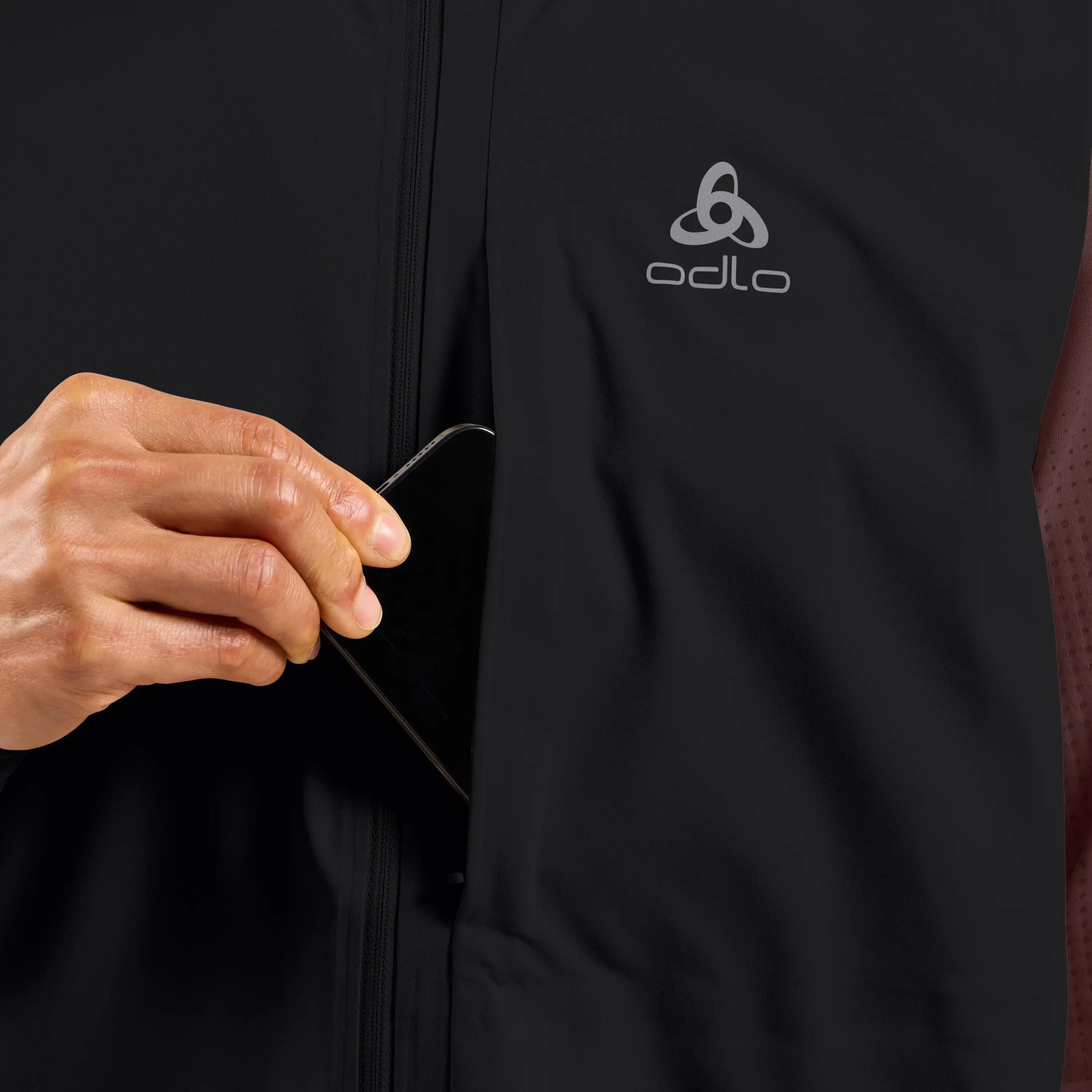 Chaqueta sin mangas Odlo Zeroweight Warm 2.0 Negra Hombre 3/10