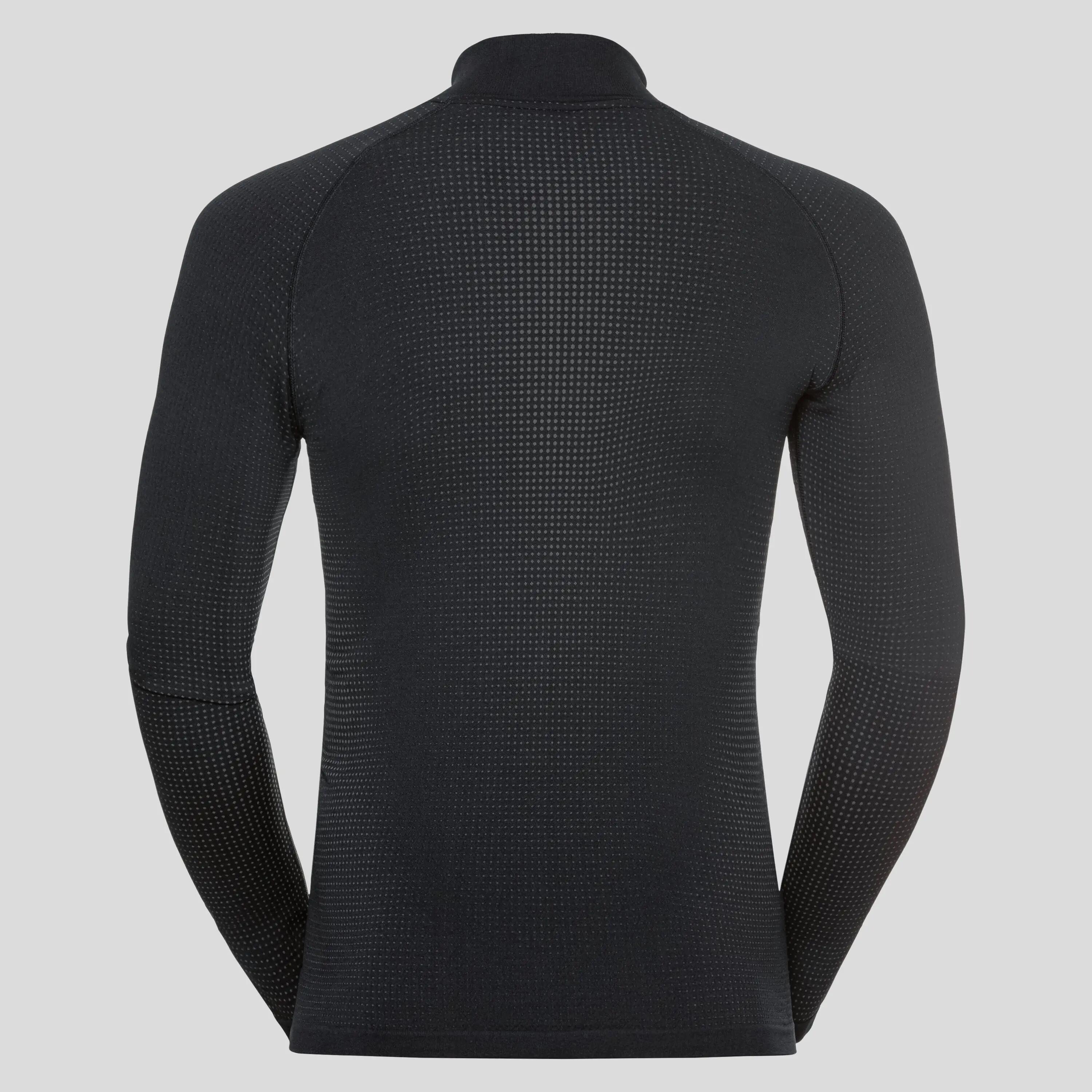 ODLO Shirt Lange Mouwen Halve Rits Performance Warm ECO Thermoshirt ZWART - 2/7