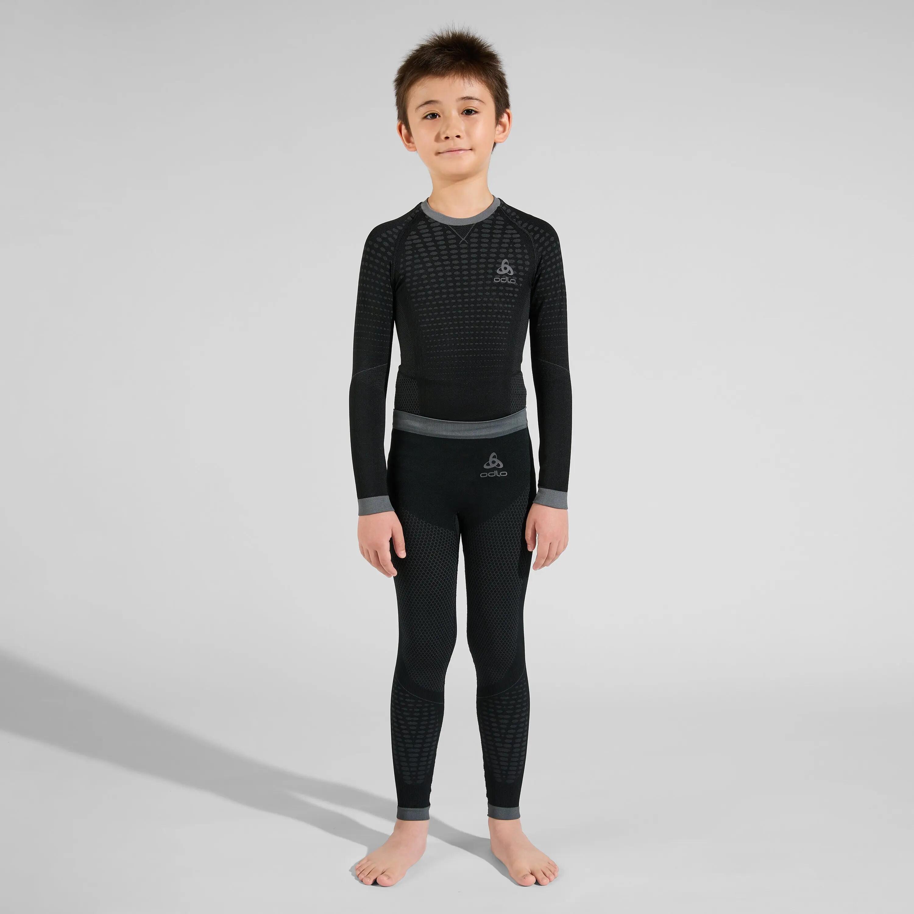 Calzamaglia lunga da bambino Odlo Performance Warm Eco Nero 4/6
