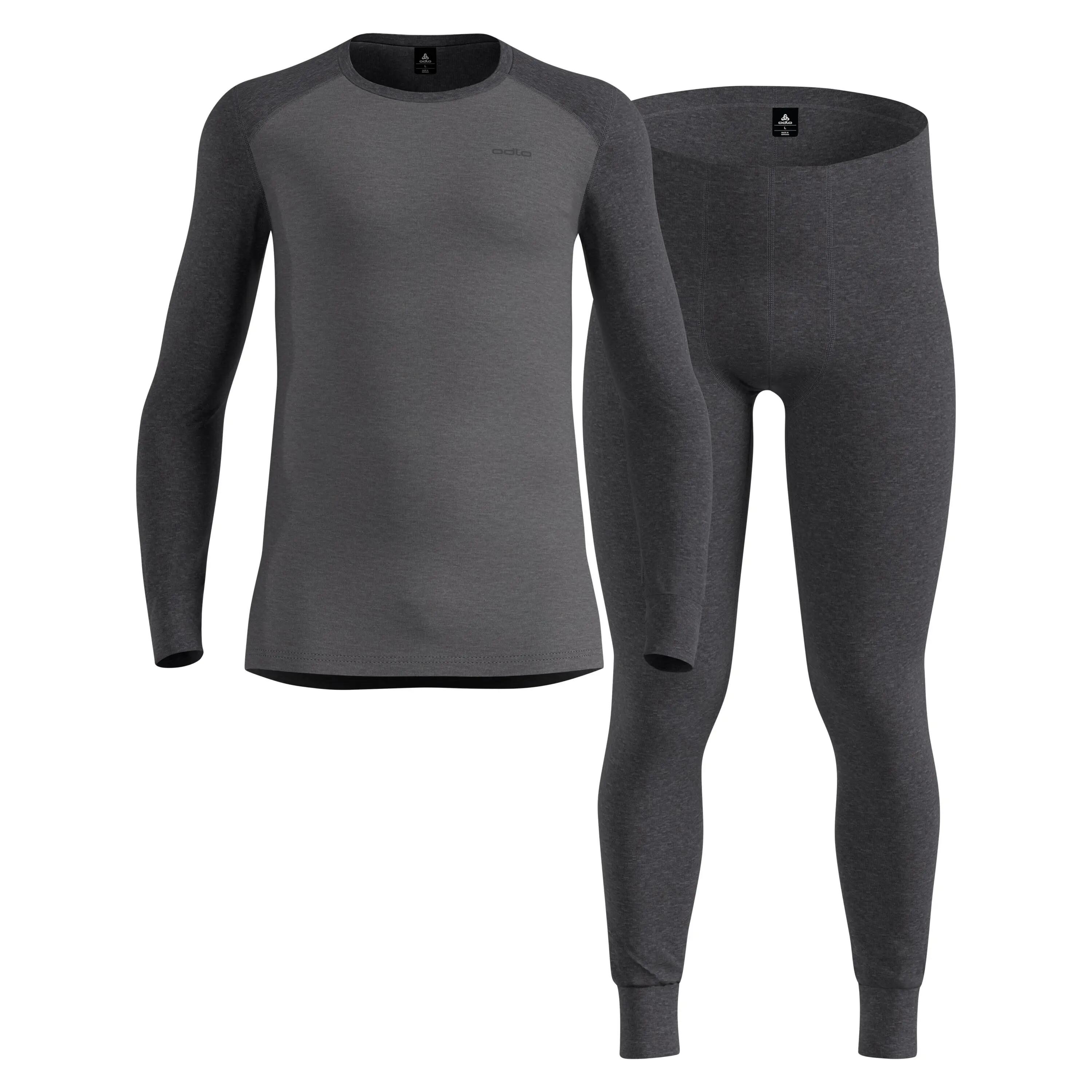 Odlo Active Warme Eco Trui / Kousen Set Grijs 14/15