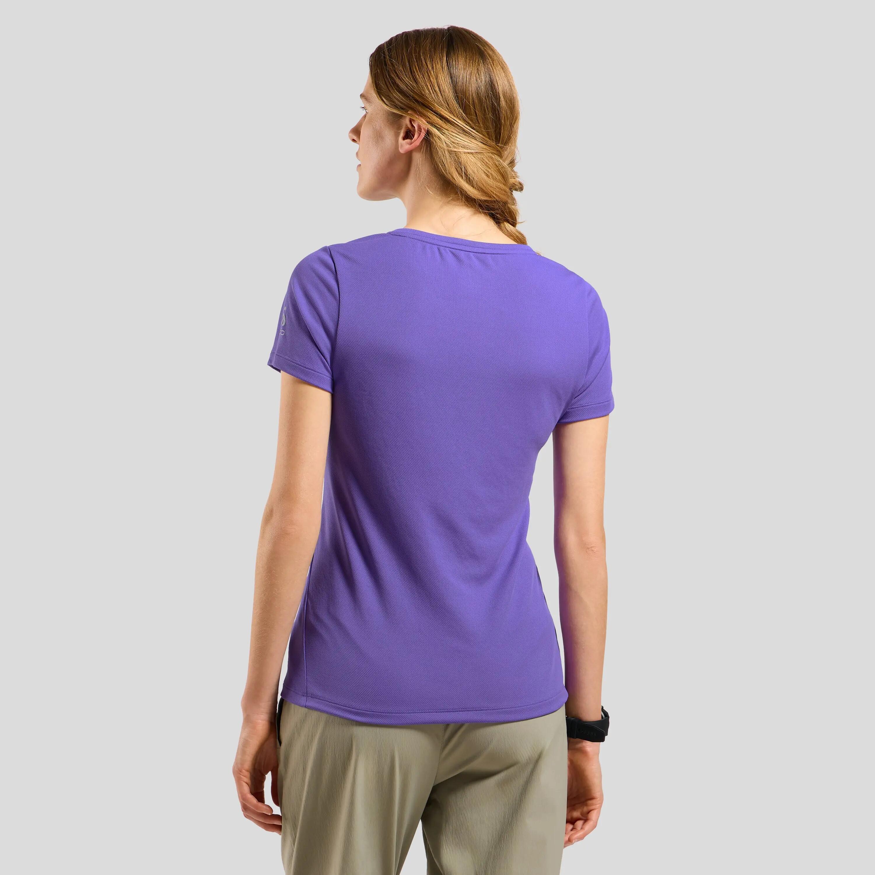 Camiseta técnica Odlo F-Dry Ridgeline para mujer Morado 2/6