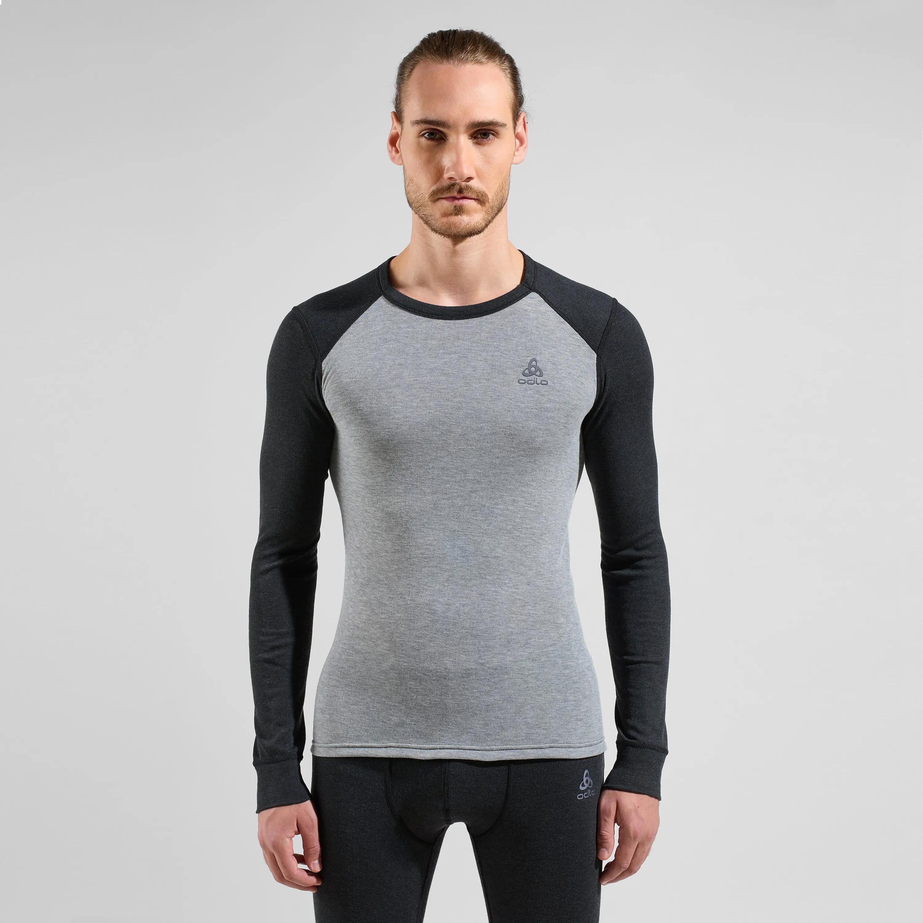Odlo Active Warm Eco Pullover / Strumpf Set Grau 1/15