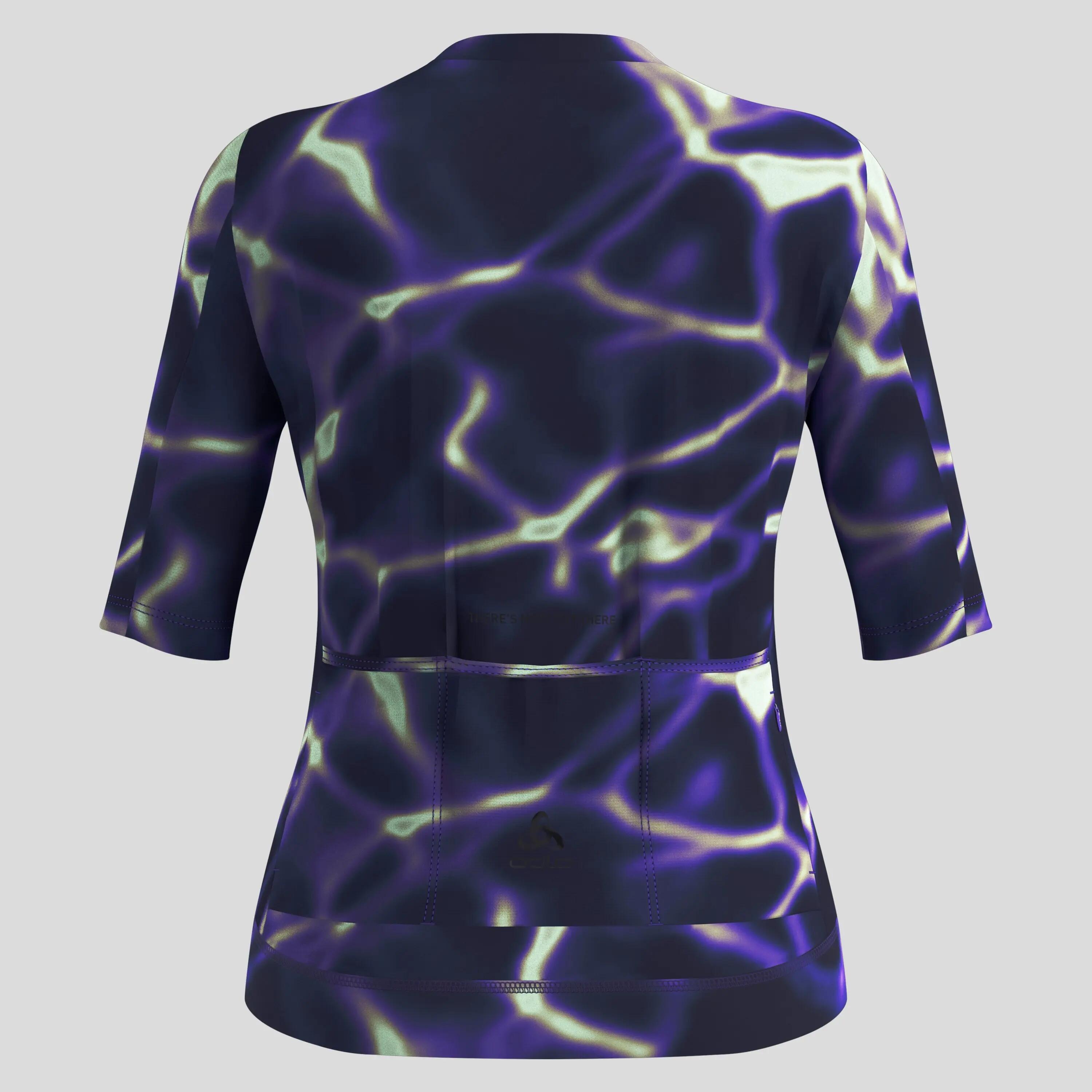 Maglia da ciclismo a zip intera Zeroweight Pro Chill-Tec con stampa ODLO 7/7