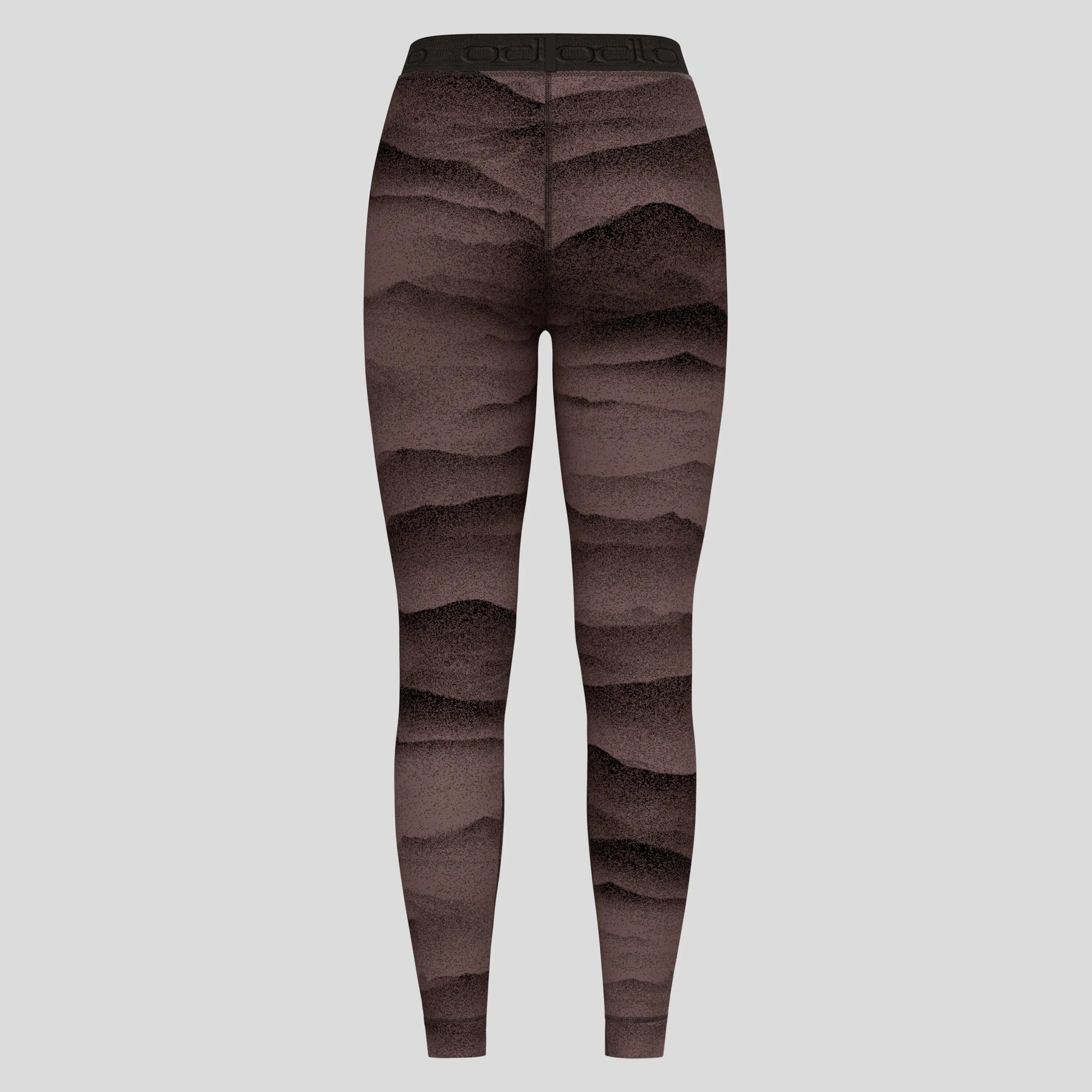 Calzamaglia lunga Odlo Merino Warm Heritage Donna Nero/Purple 5/6