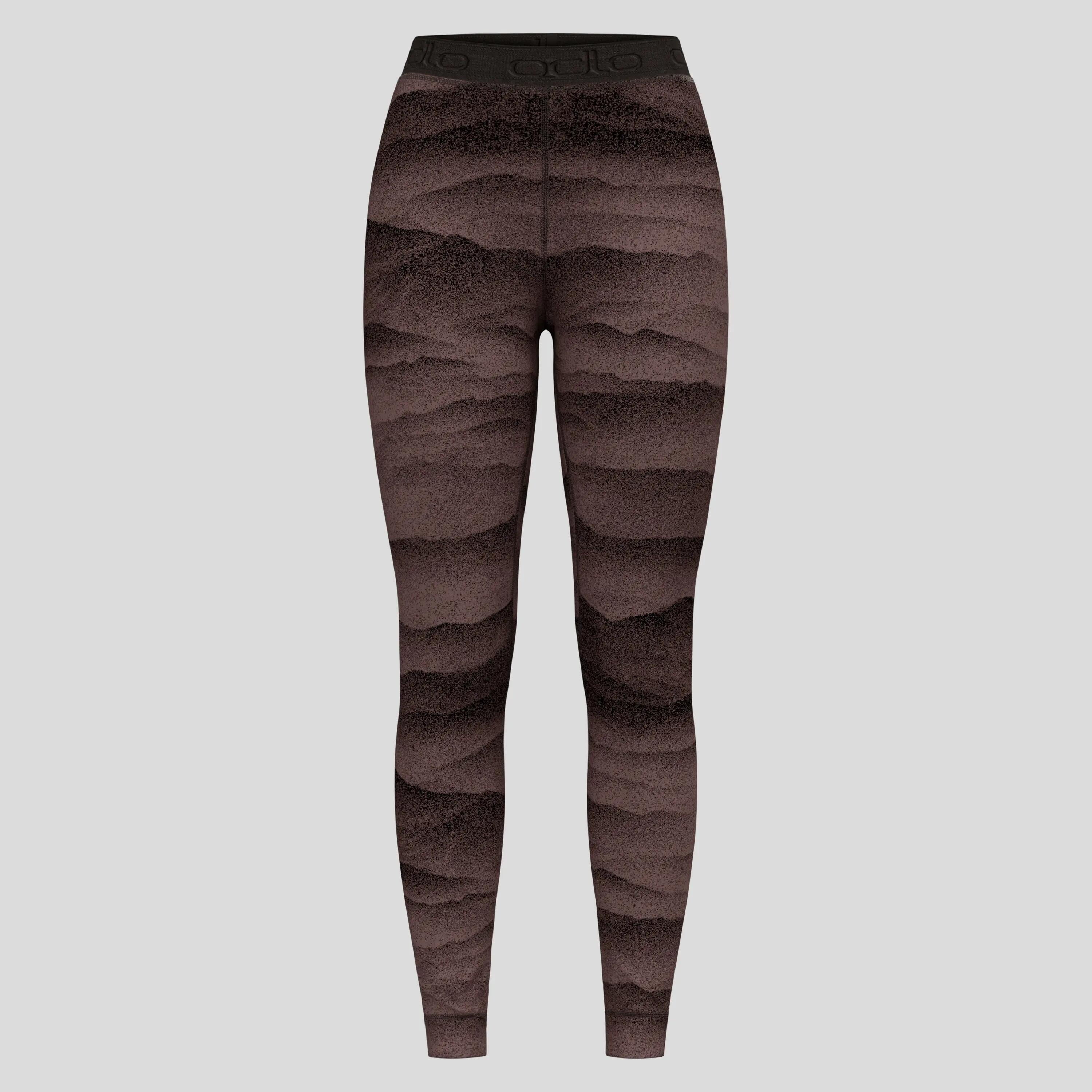 Calzamaglia lunga Odlo Merino Warm Heritage Donna Nero/Purple 4/6