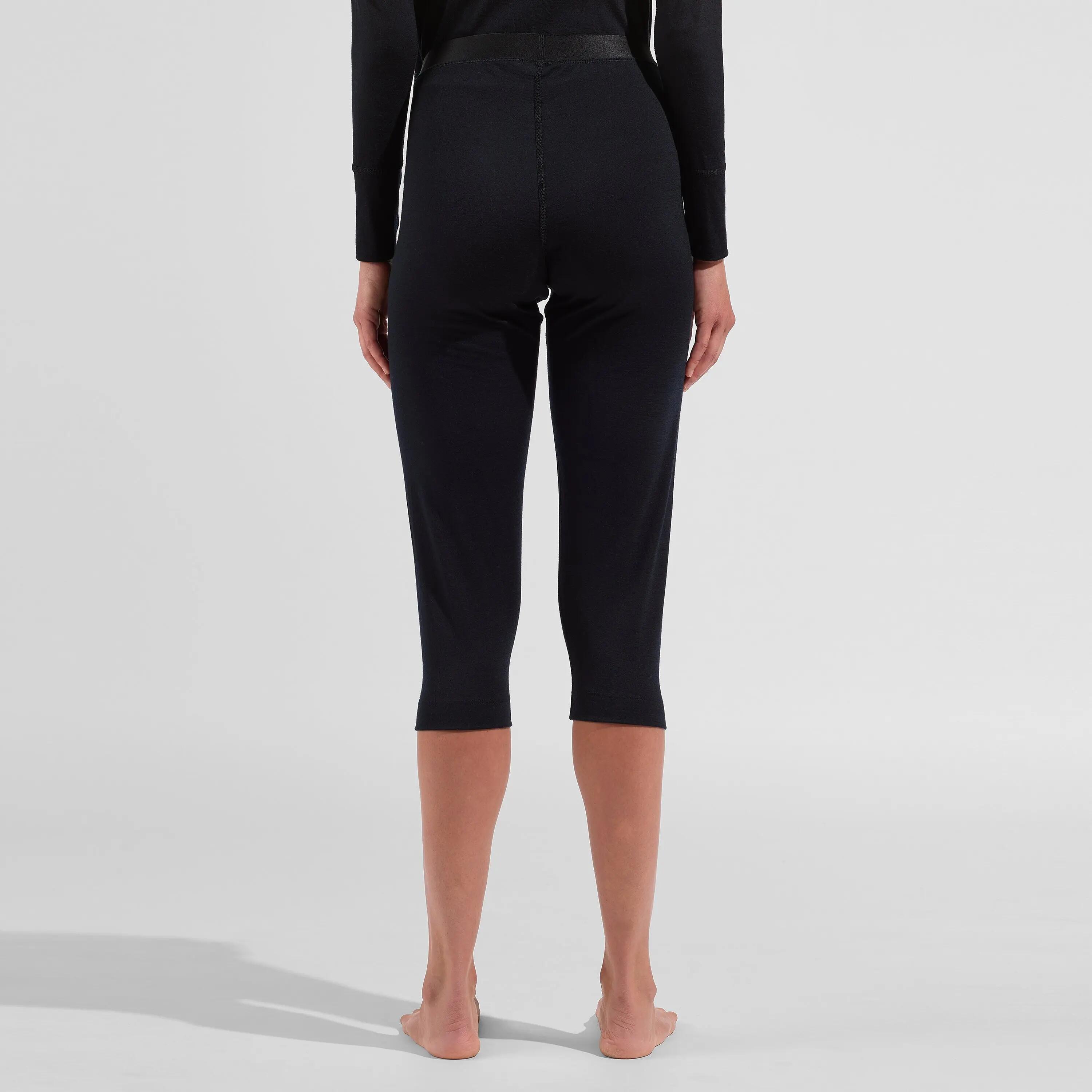 ODLO Baselayer Driekwartsbroek MERINO 200 Sportbroek ZWART M 2/9