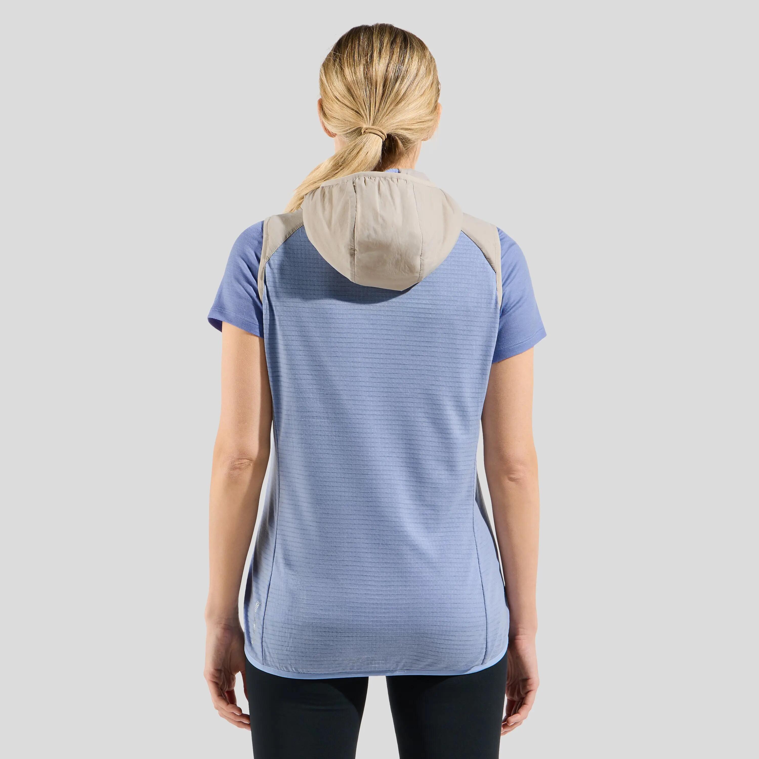 Odlo Ascent Women's Hybrid Vest Grijs/Blauw 2/6