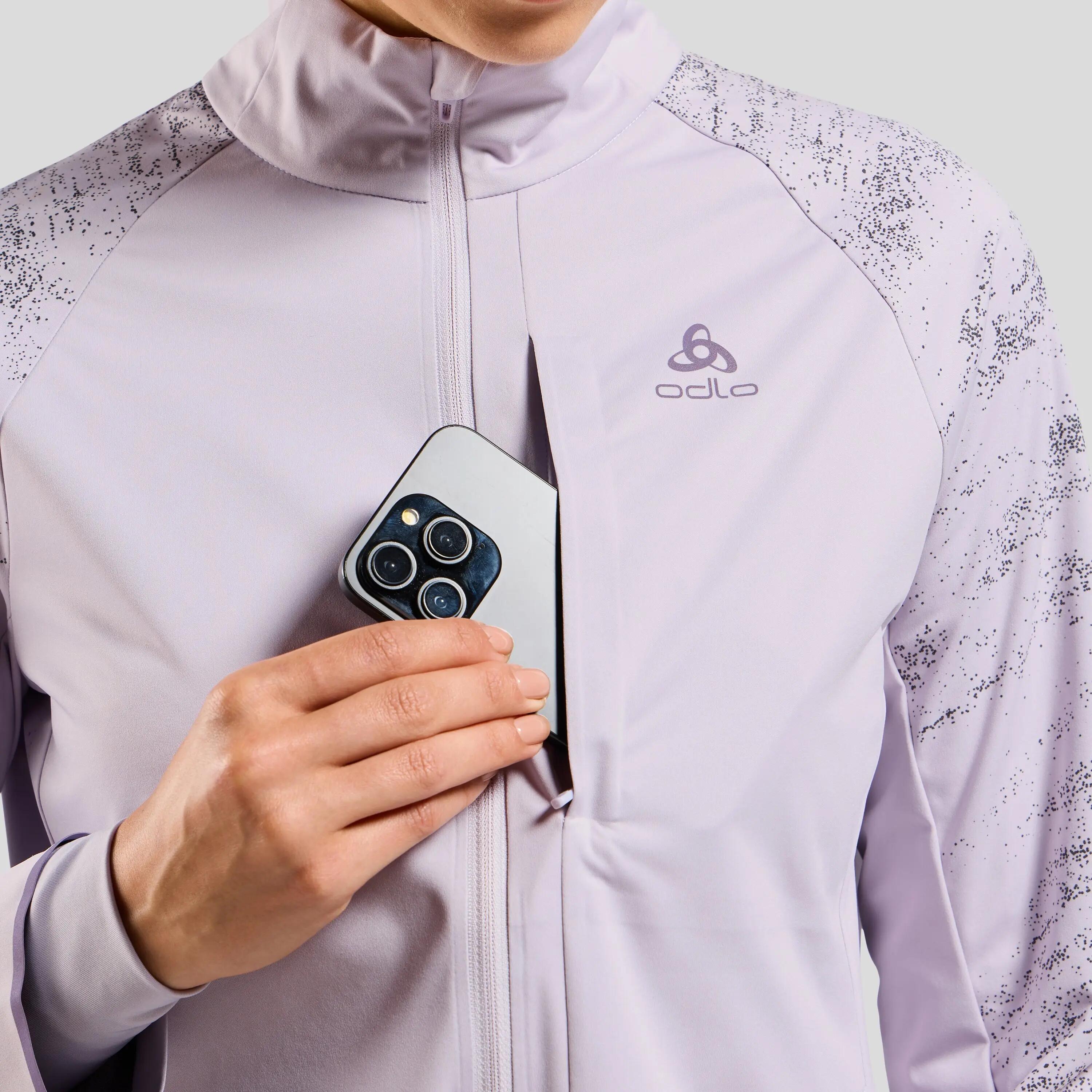Giacca da running da donna Odlo Zeroweight Pro Warm 2.0 Mauve 3/9