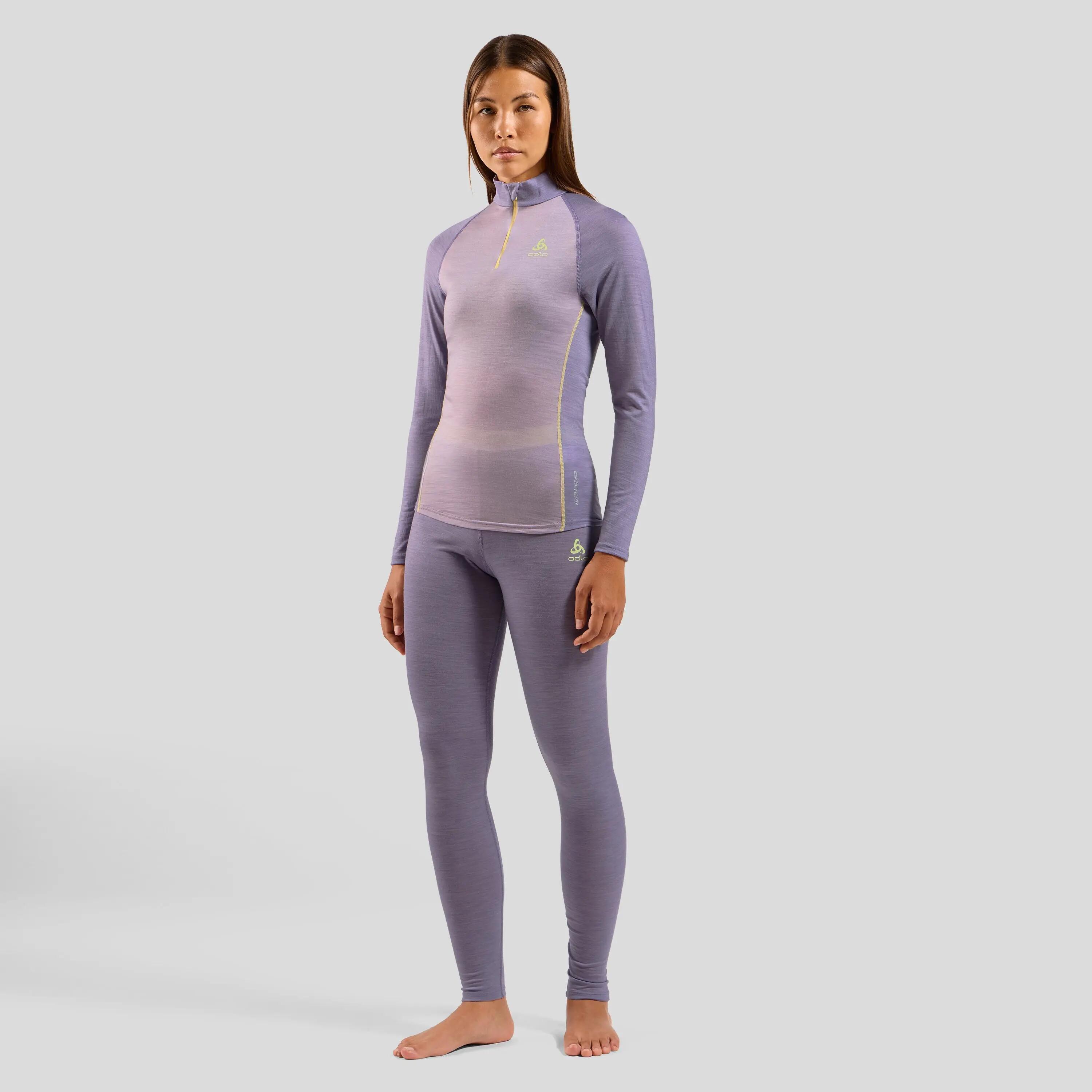 Legginsy termoaktywne damskie ODLO Natural Performance PW 150 BL Bottom Long 4/6