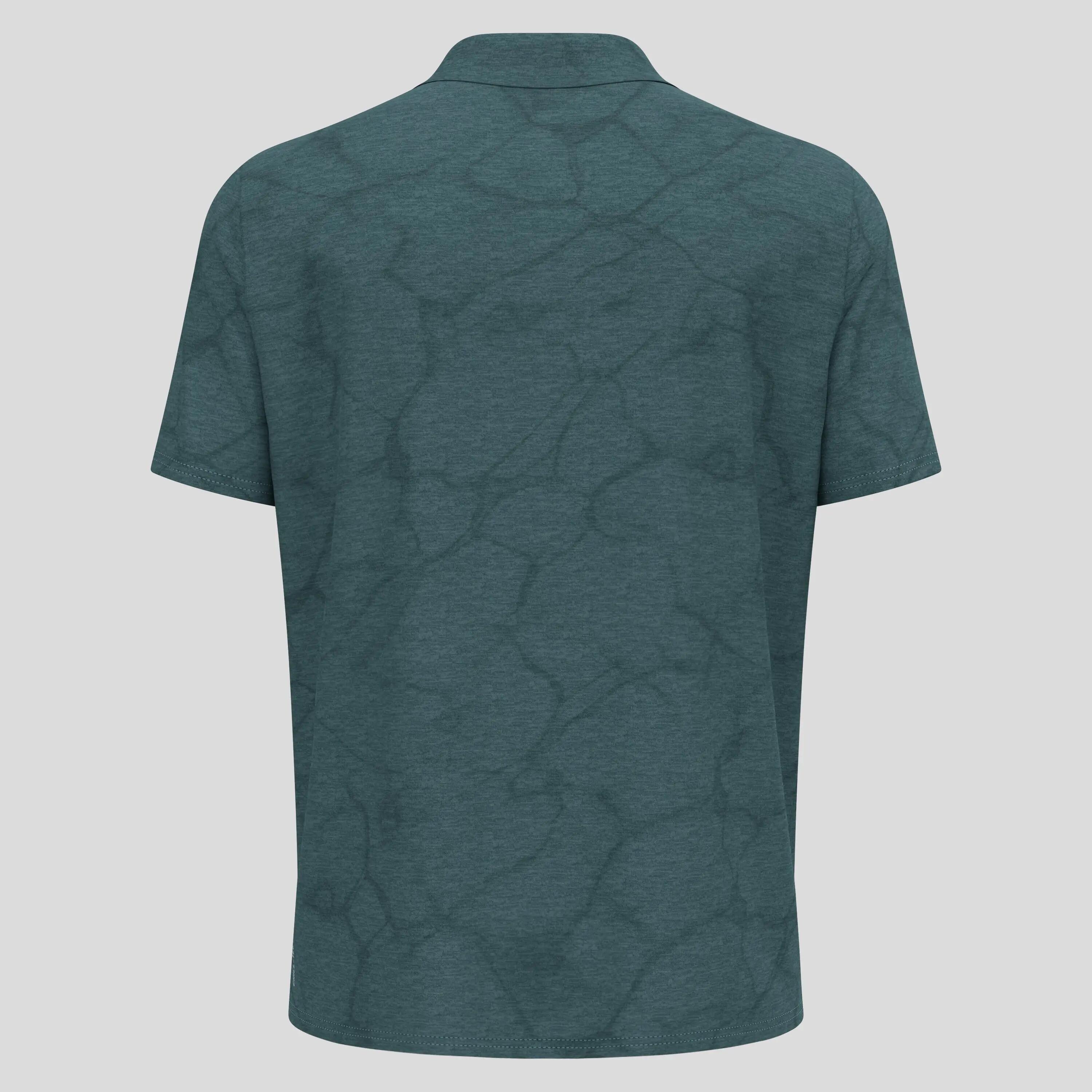 Odlo Ascent Chill-Tec Kurzarm-Poloshirt Grün 5/5