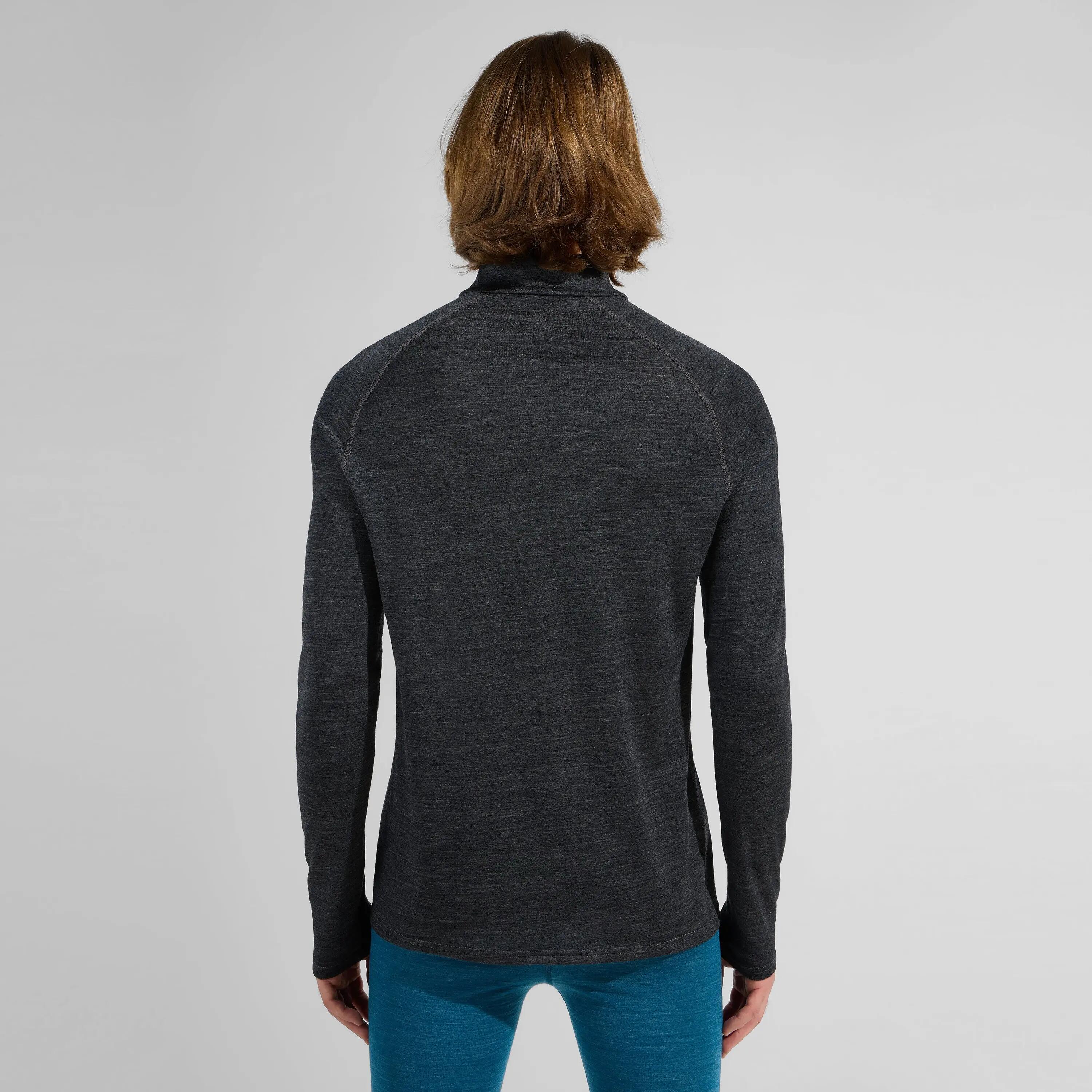 Base Layer Odlo 1/2 Zip Performance Wool 150 Grey 2/7