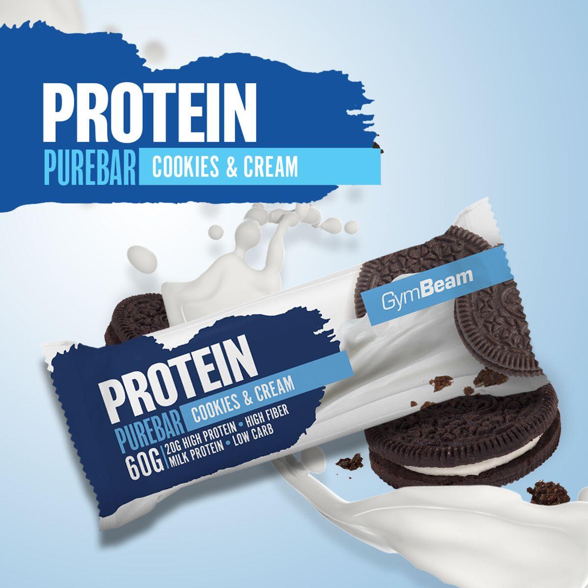 Baton białkowy PureBar 60 g GymBeam podwójna porcja czekolady 3/4