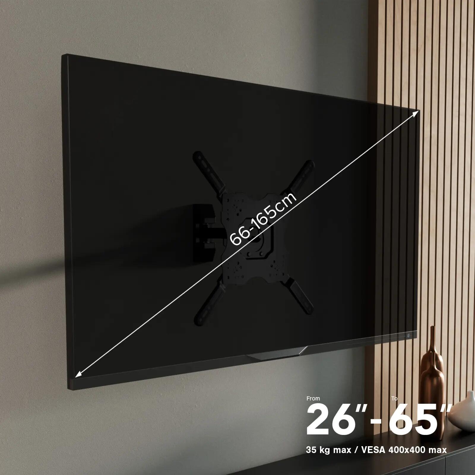 Support mural TV, MOTION, 65", 35kg, VESA 400x400 7/7