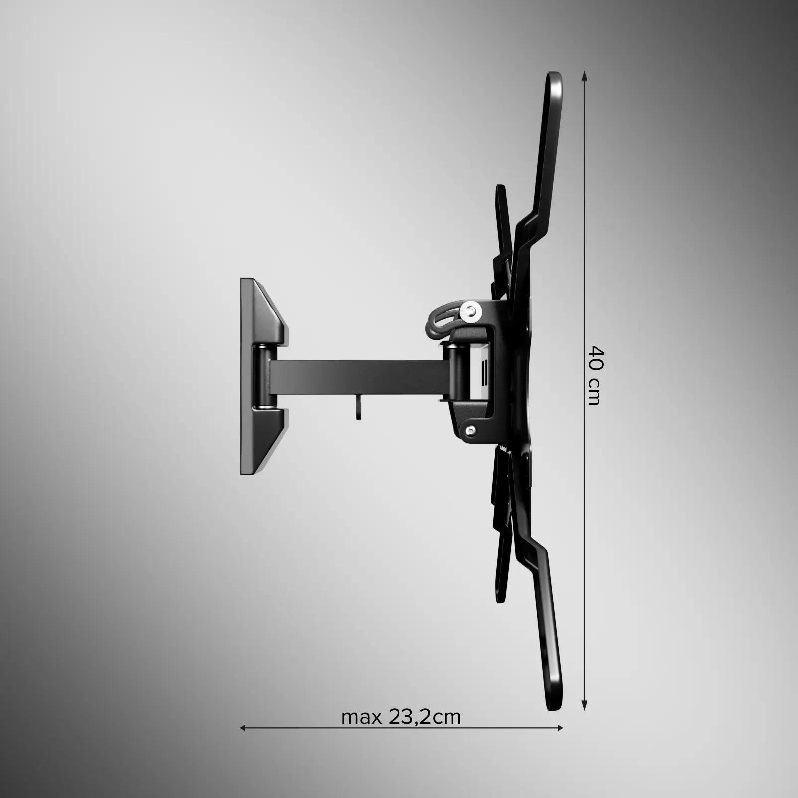 Support mural TV, MOTION, 65", 35kg, VESA 400x400 3/7