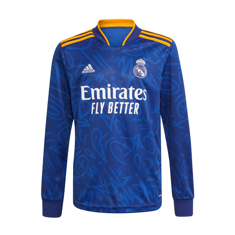 Maillot manches longues exterieur enfant Real Madrid 2021/22