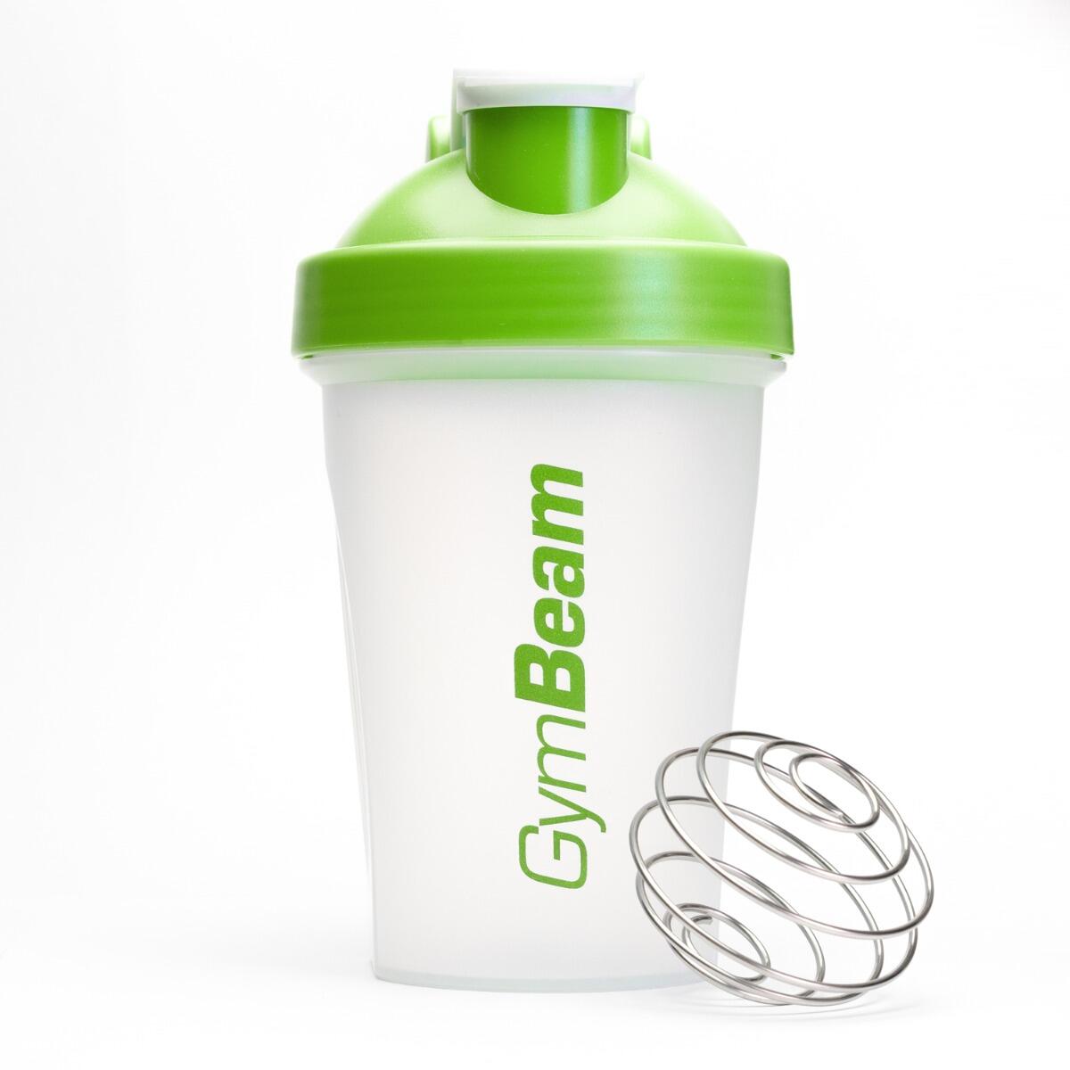 Szejker przezroczysto-zielony 400 ml GymBeam