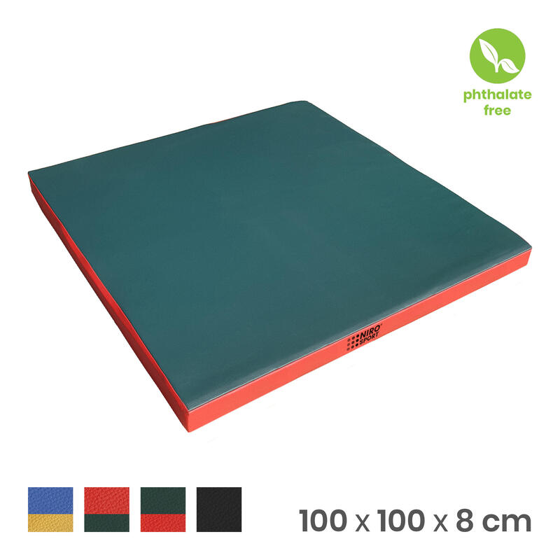 Turnmatte 100 x 100 x 8 cm Weichbodenmatte / Gymnastikmatte / Fitnessmatte