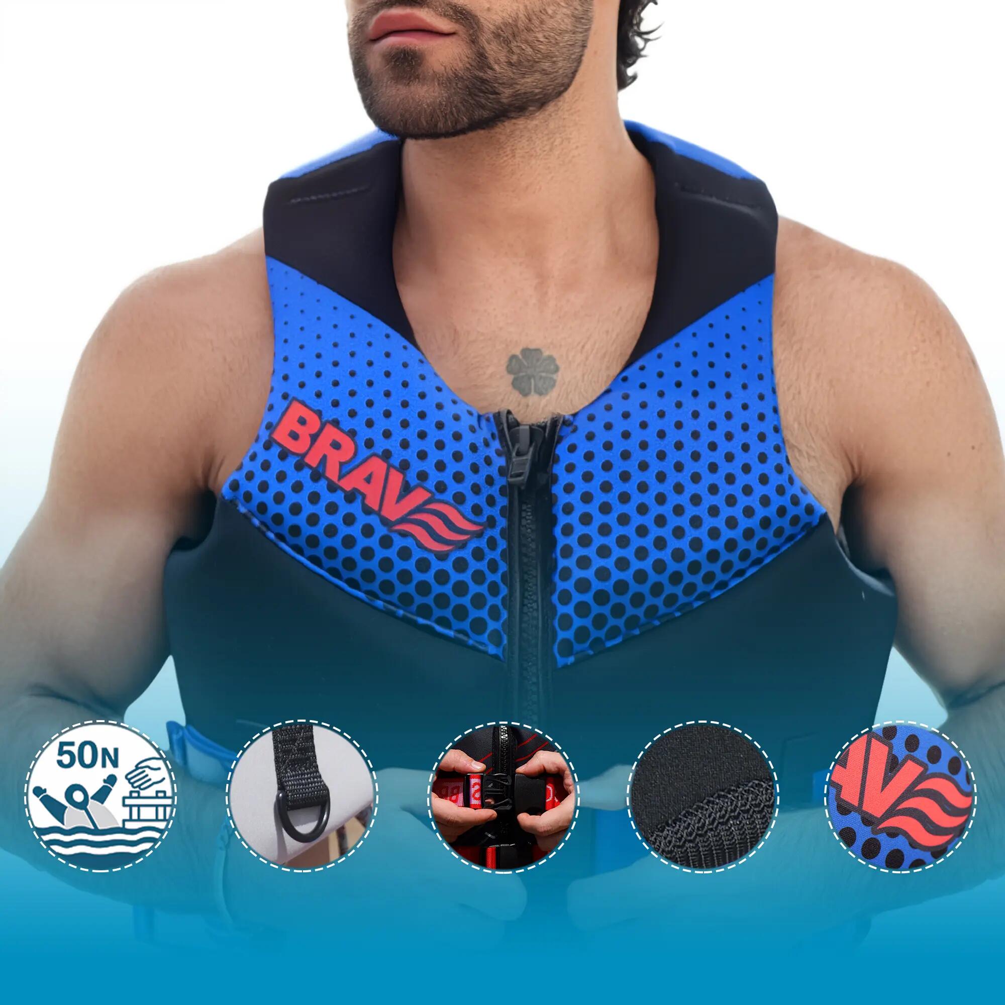 Auftriebsweste 50N für Wassersport Erwachsene 5/8