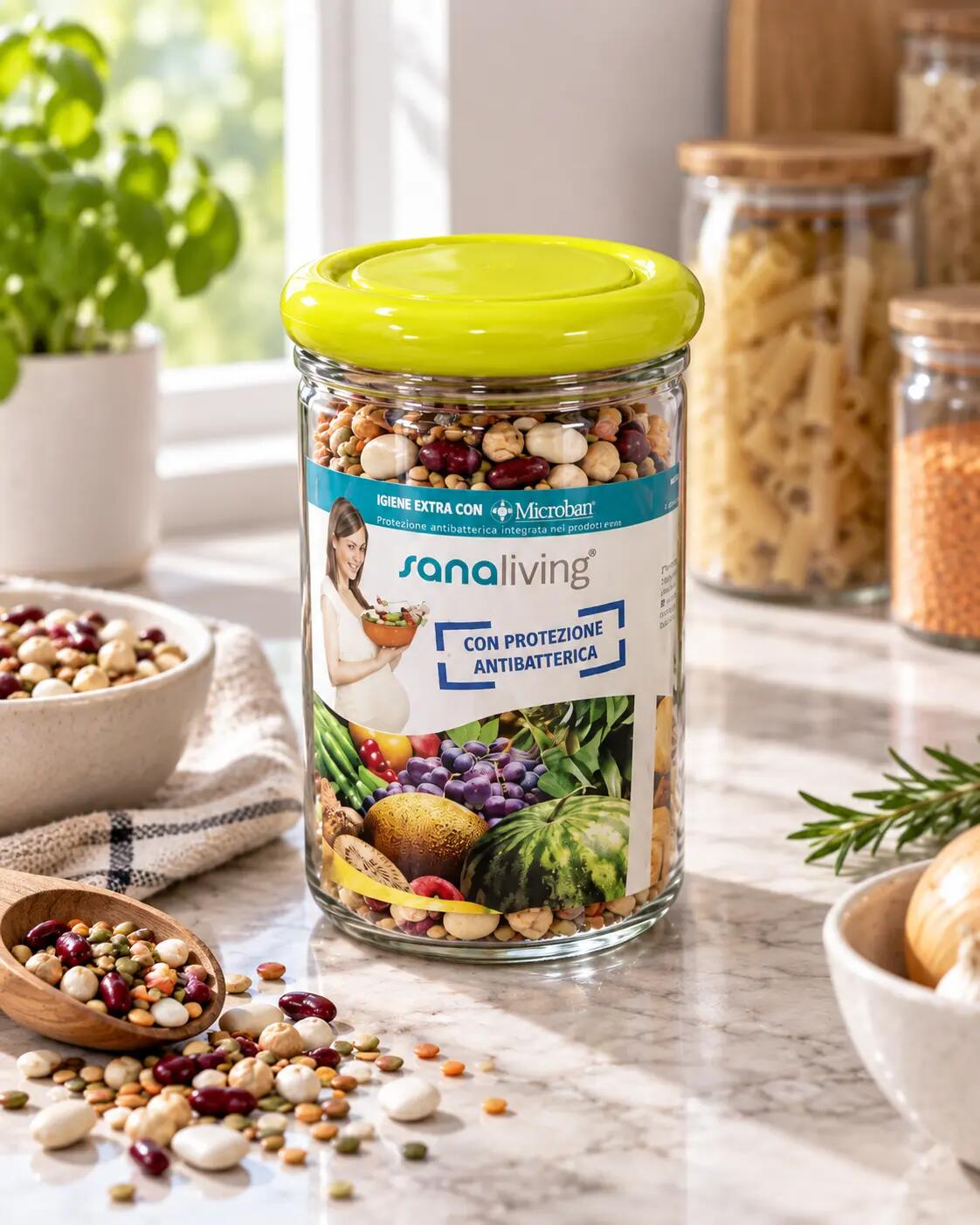 Dóza na potraviny Omada Sanaliving Jar 1L 6/6