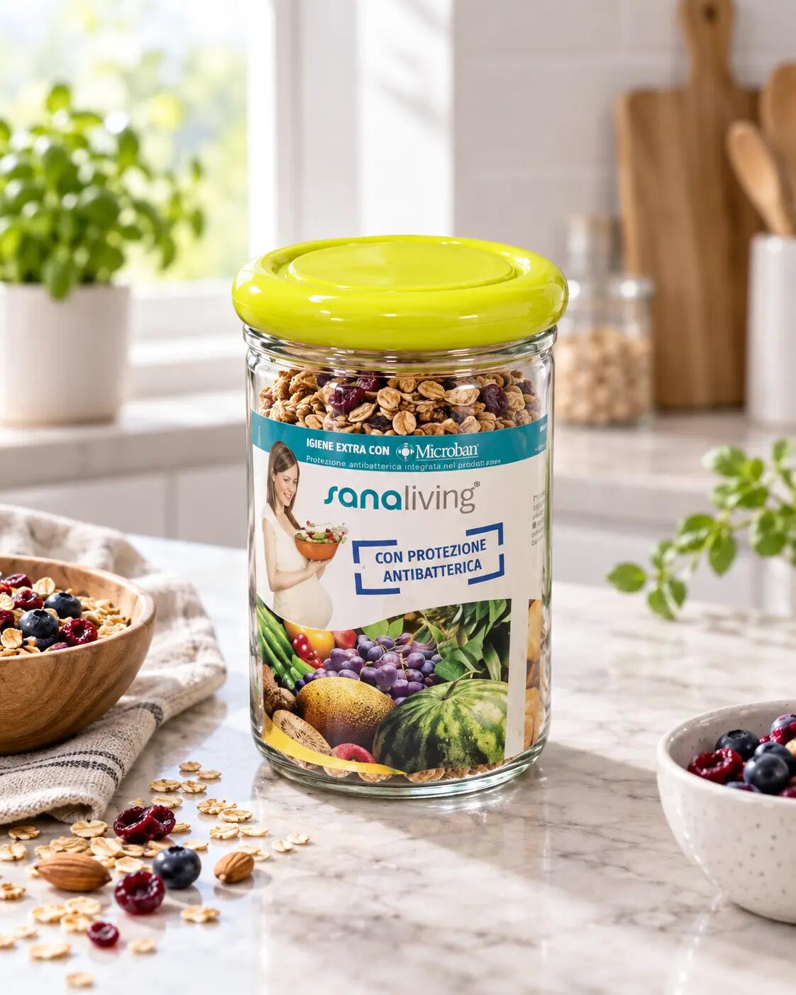 Dóza na potraviny Omada Sanaliving Jar 1L 3/6