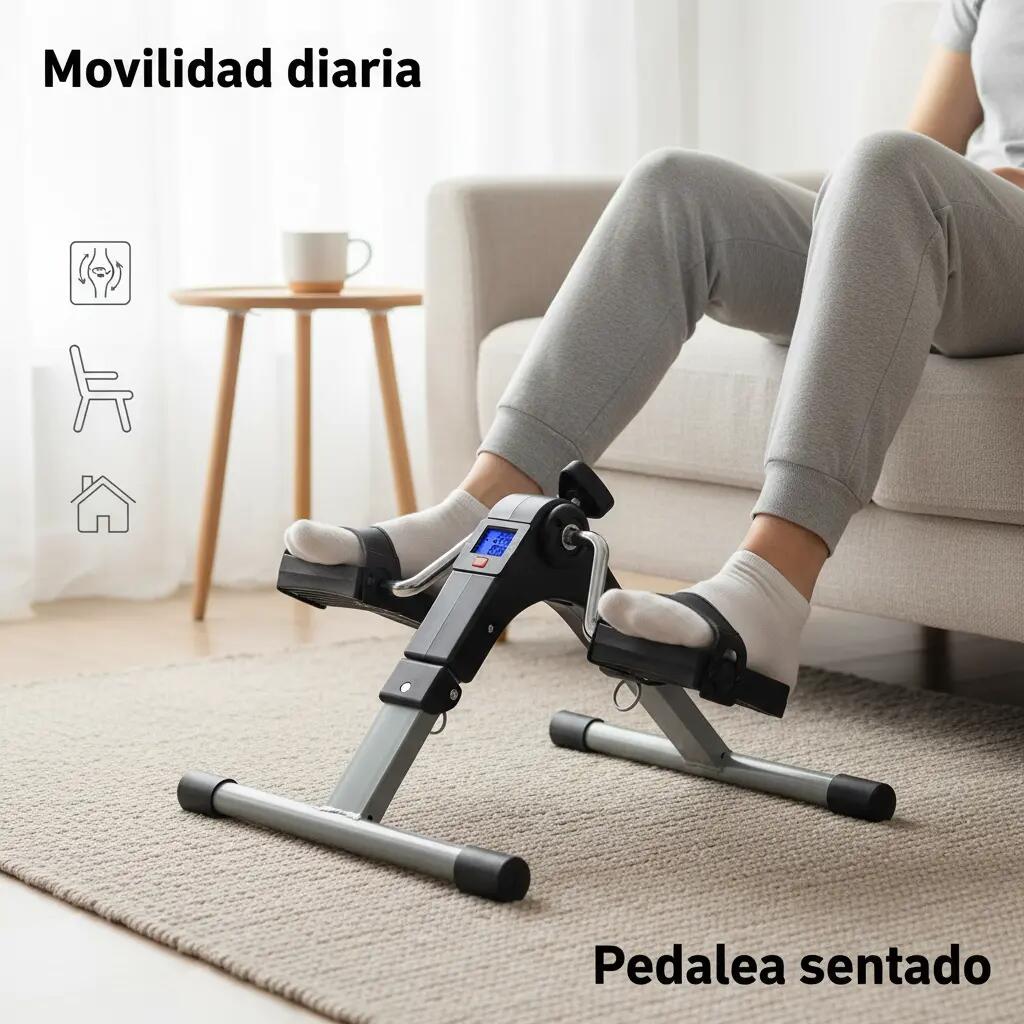 Pedaleador Mini Bicicleta Estática Fitness Unisex con Pantalla LCD PINCHO 7/7