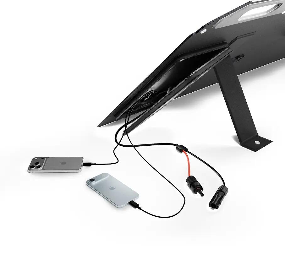 Faltbares Solarpanel 100 W MC4 USB-C 60 W USB-A 24 W Fusion 100 9/12