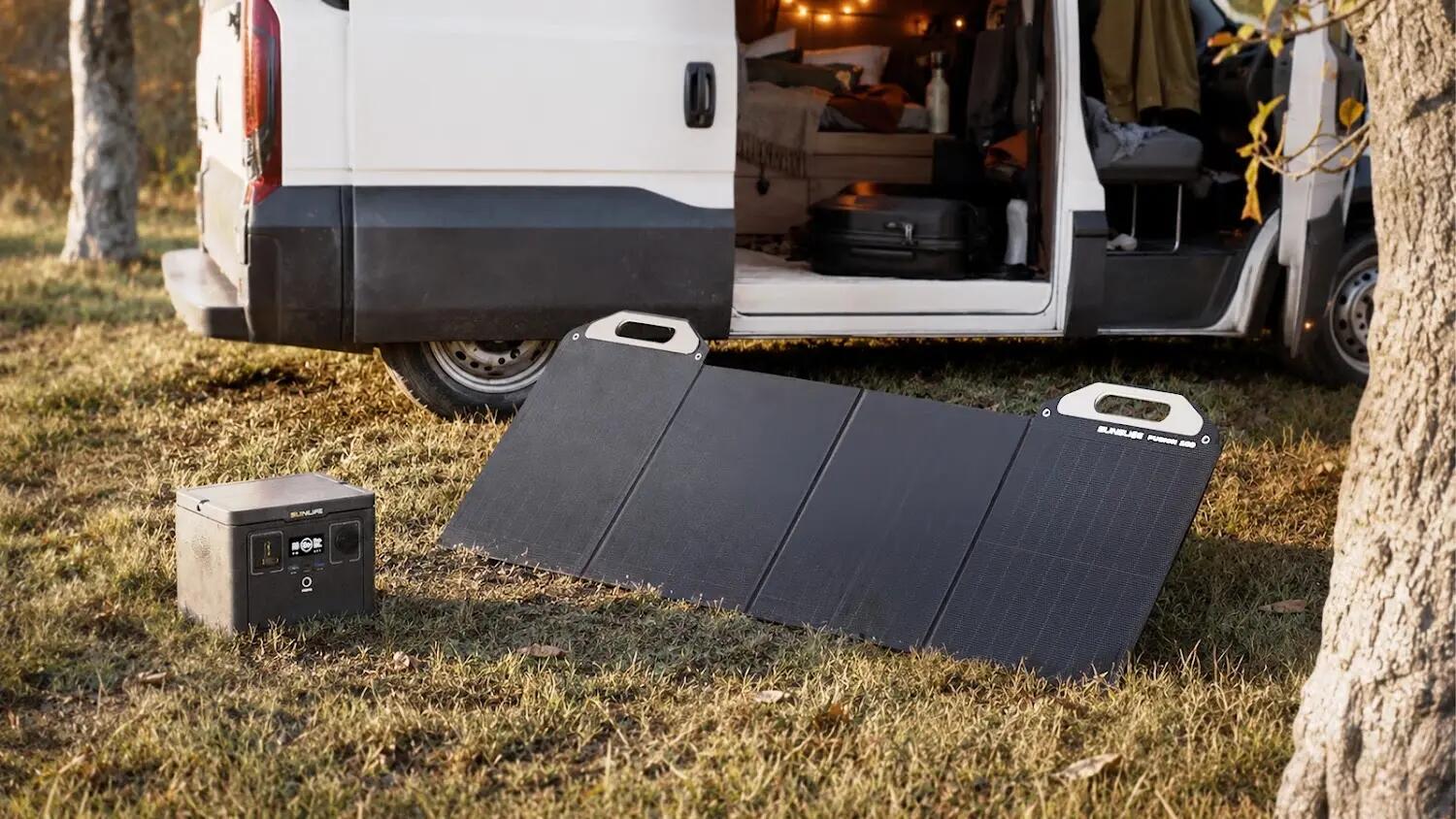 Faltbares Solarpanel 100 W MC4 USB-C 60 W USB-A 24 W Fusion 100 12/12
