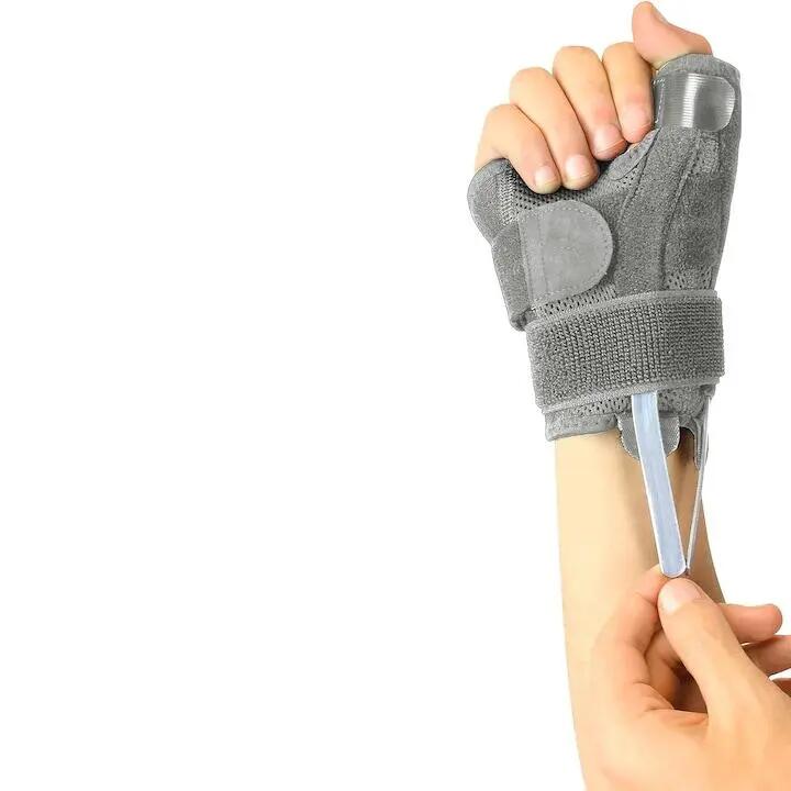 Attelle de poignet ajustable, grise, 17,5 x 14,5 cm, pour le syndrome du canal c 4/6