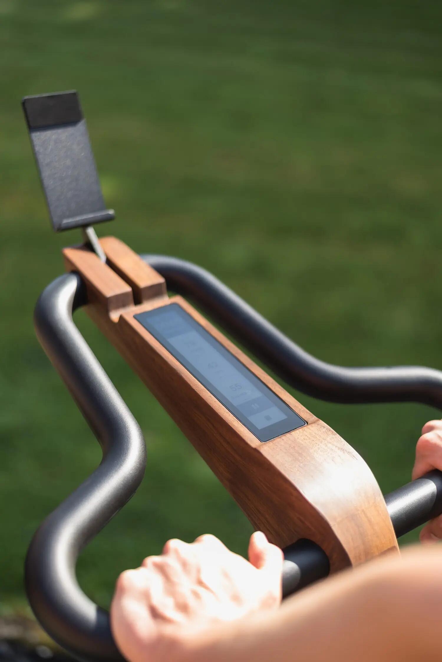 Hometrainer - Indoor cycling - NOHRD Bike V2 Shadow - Touchscreen, hout - Zwart 6/6