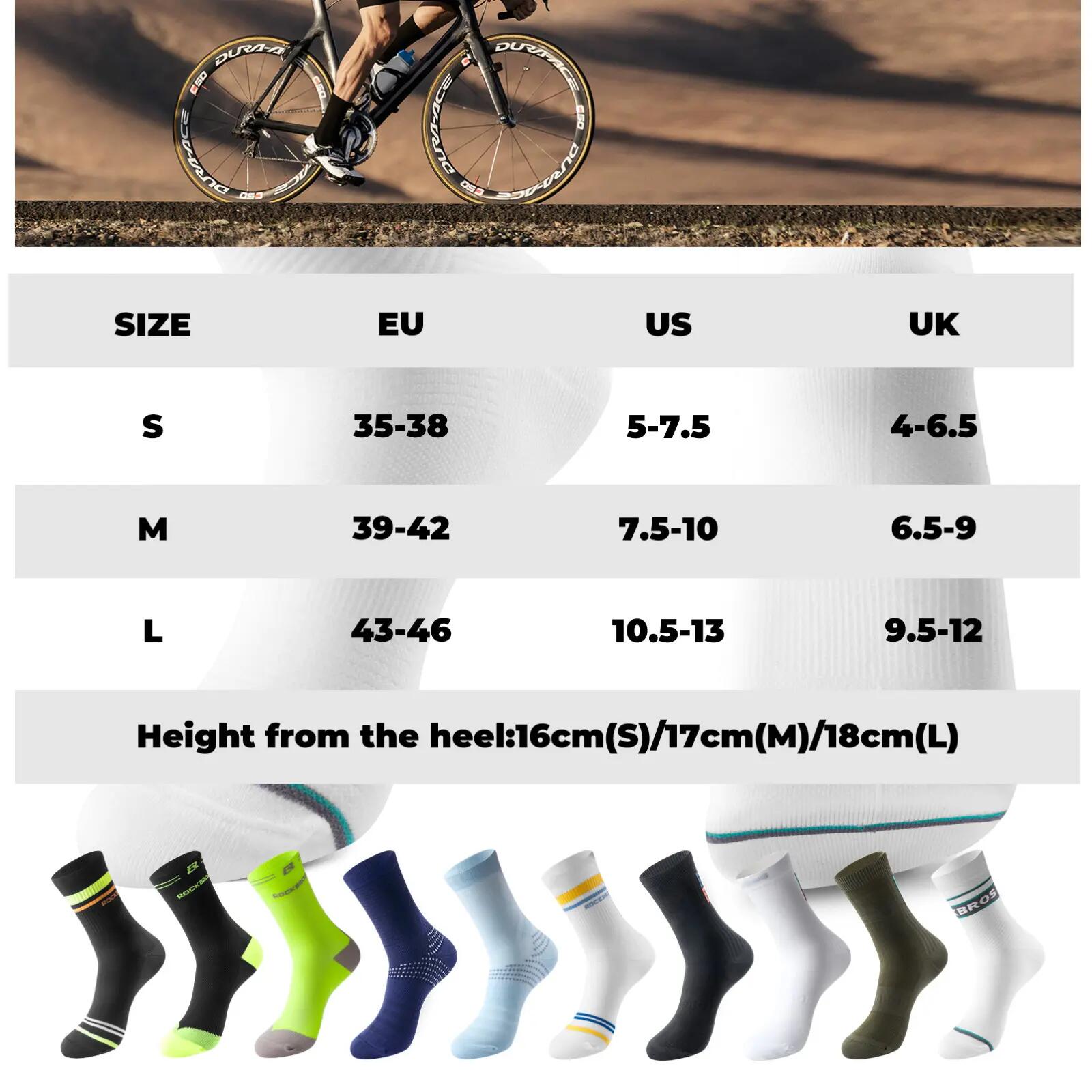 Chaussettes de vélo ROCKBROS antibactériennes respirantes 6/6