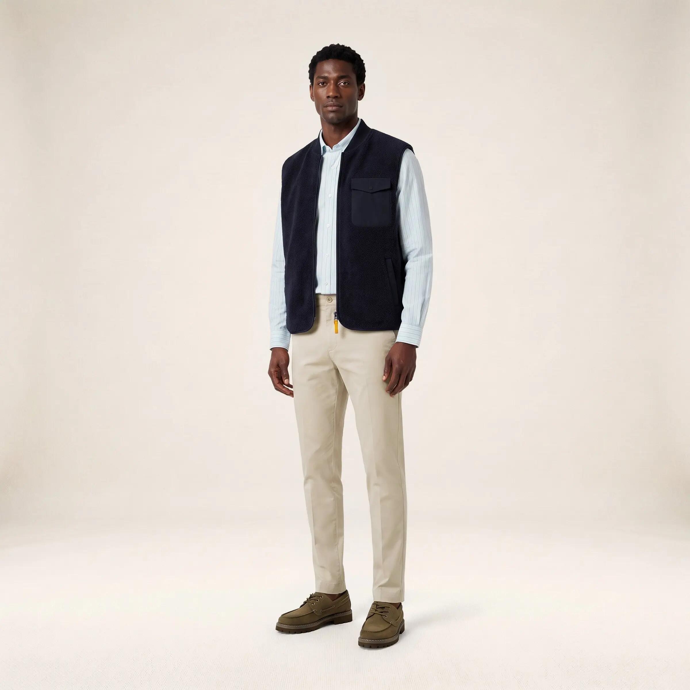 Gilet polaire sans manches bleu marine foncé Marcel 6/6