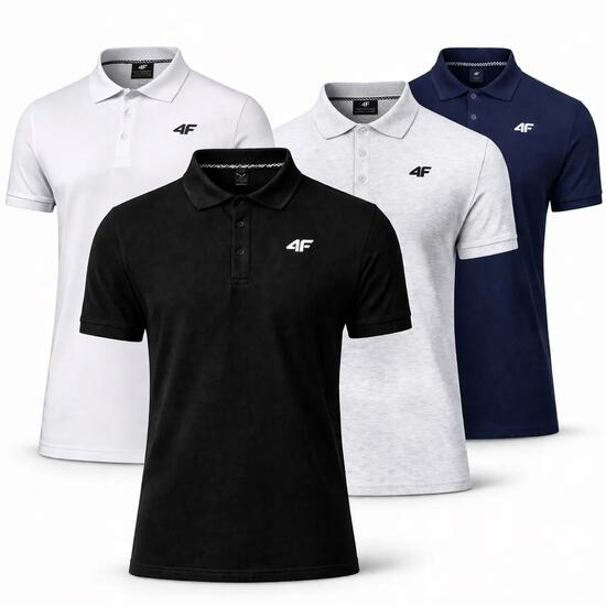 ZESTAW KOSZULEK POLO 4F T-SHIRT MĘSKI KOMPLET 4 SZTUKI
