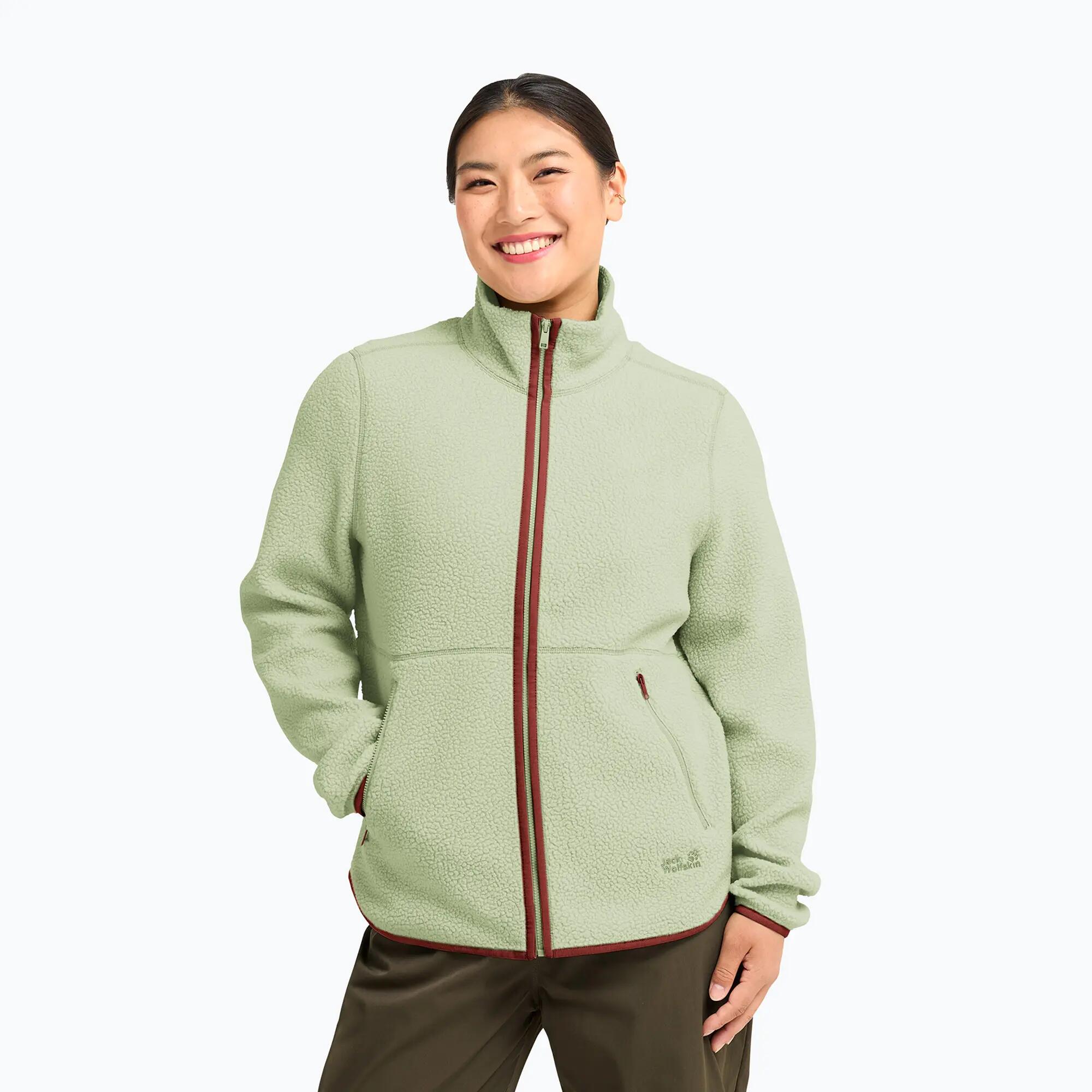 Bluza polarowa damska Jack Wolfskin Lite Curl Full Zip 1/7