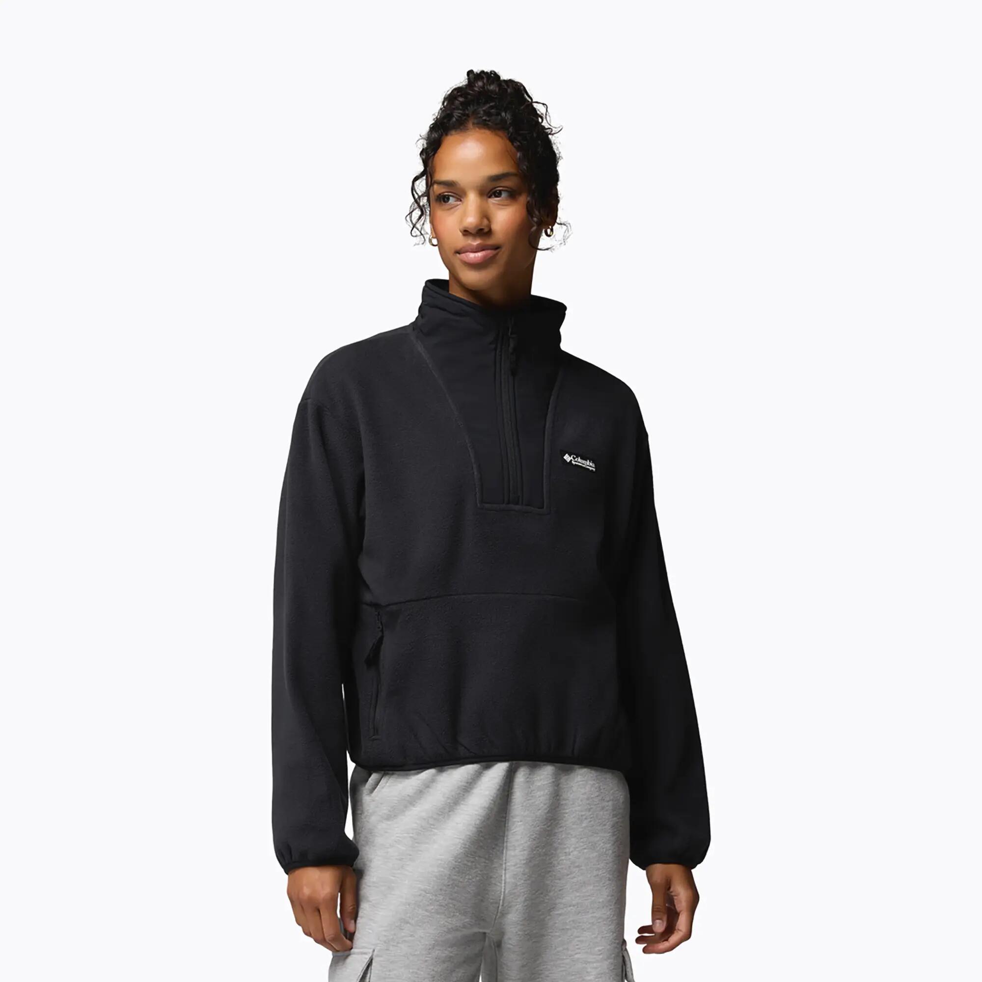 Bluză polar damă Columbia Sequoia Grove II Half Zip Fleece Black