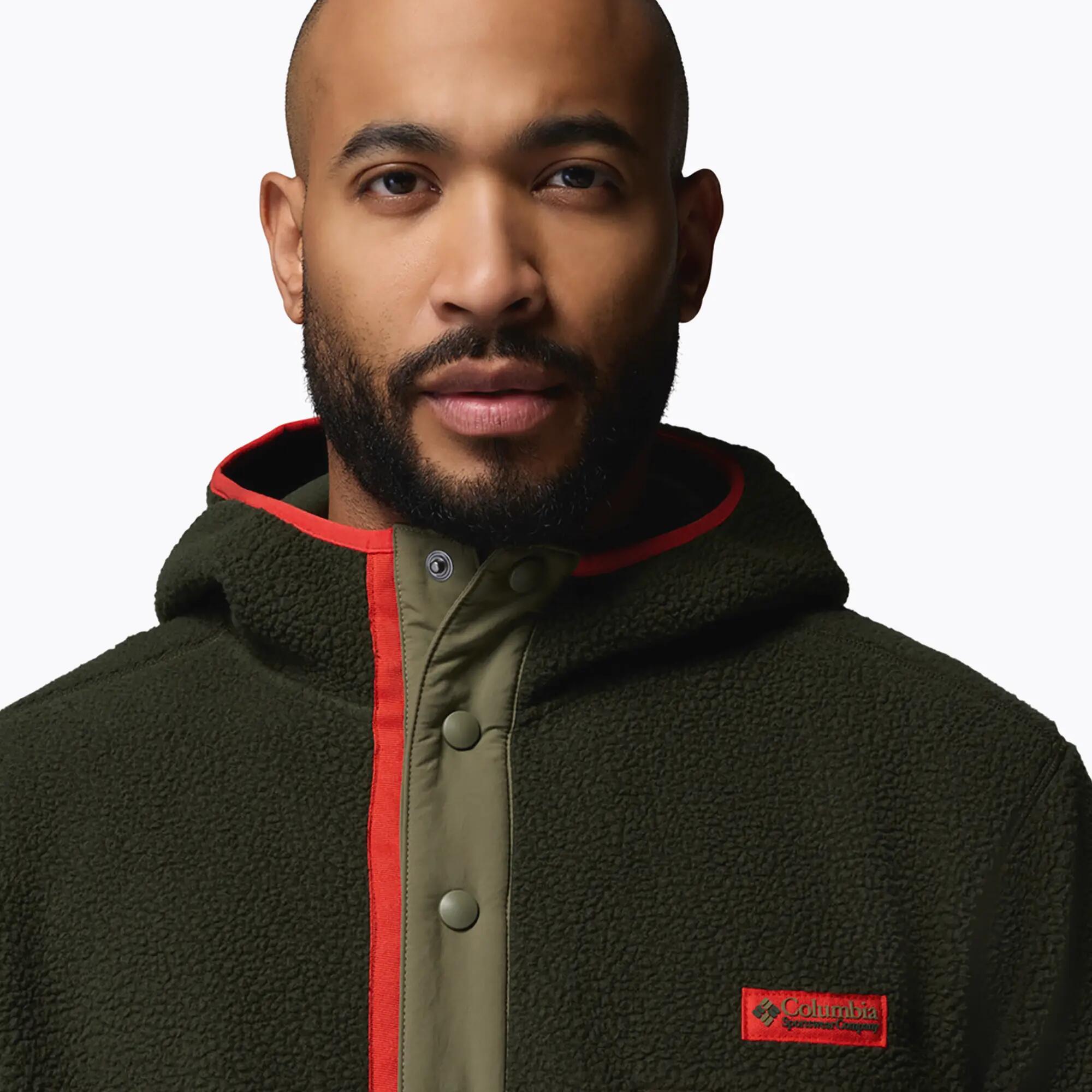 Sudadera polar de hombre Columbia Helvetia II Hoodie Greenscape 5/6